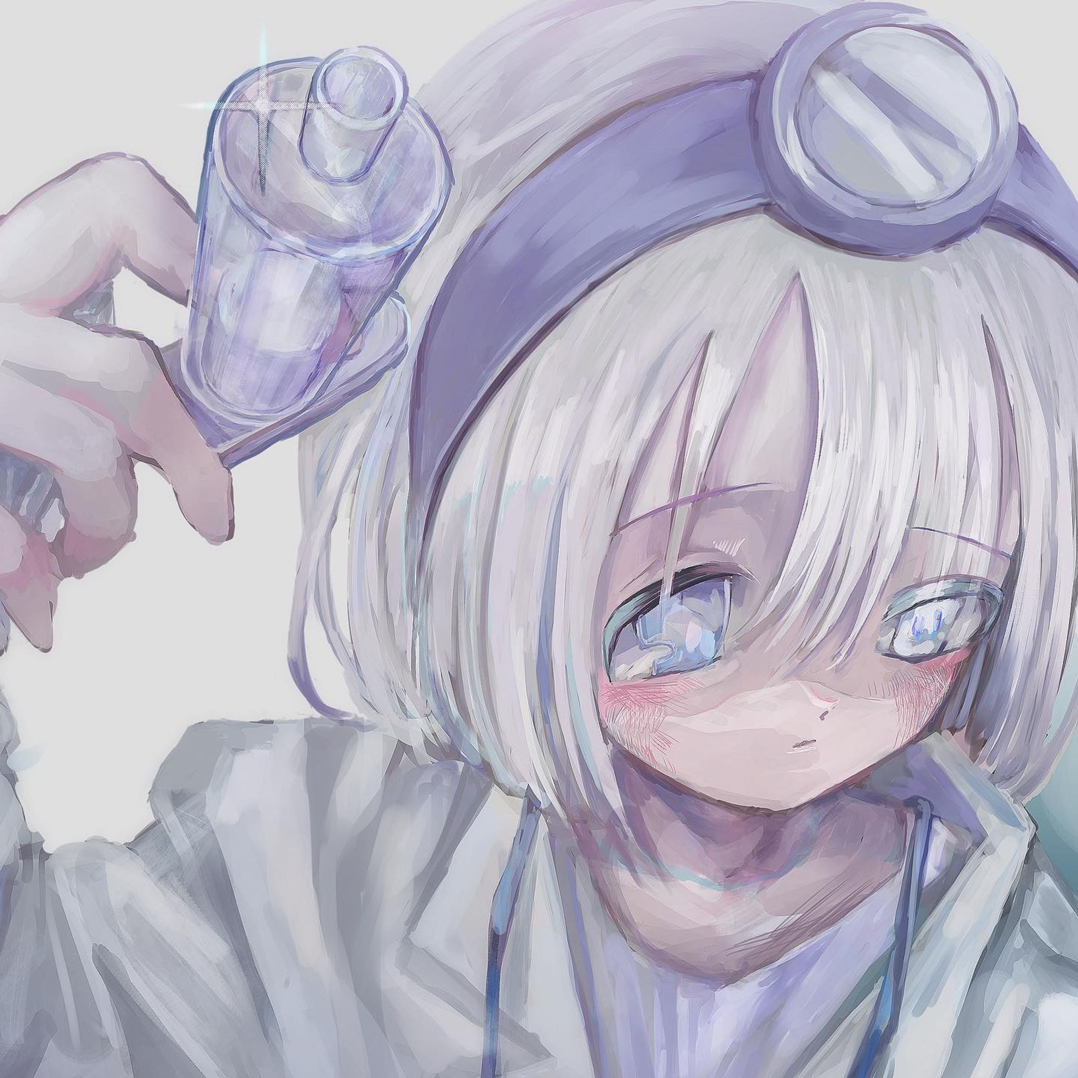 ウツッ！(どっちの？) 
#お医者さんごっこ  #創作 #イラスト #illustration-1