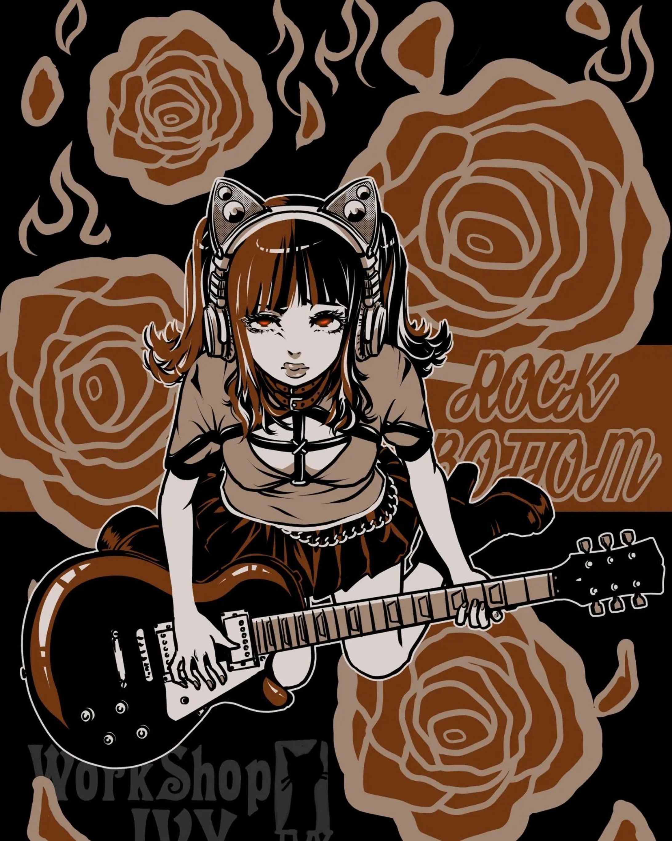何も考えずに描き始めた落書き
 #girlsillustration #illustrator #イラストグラム-1
