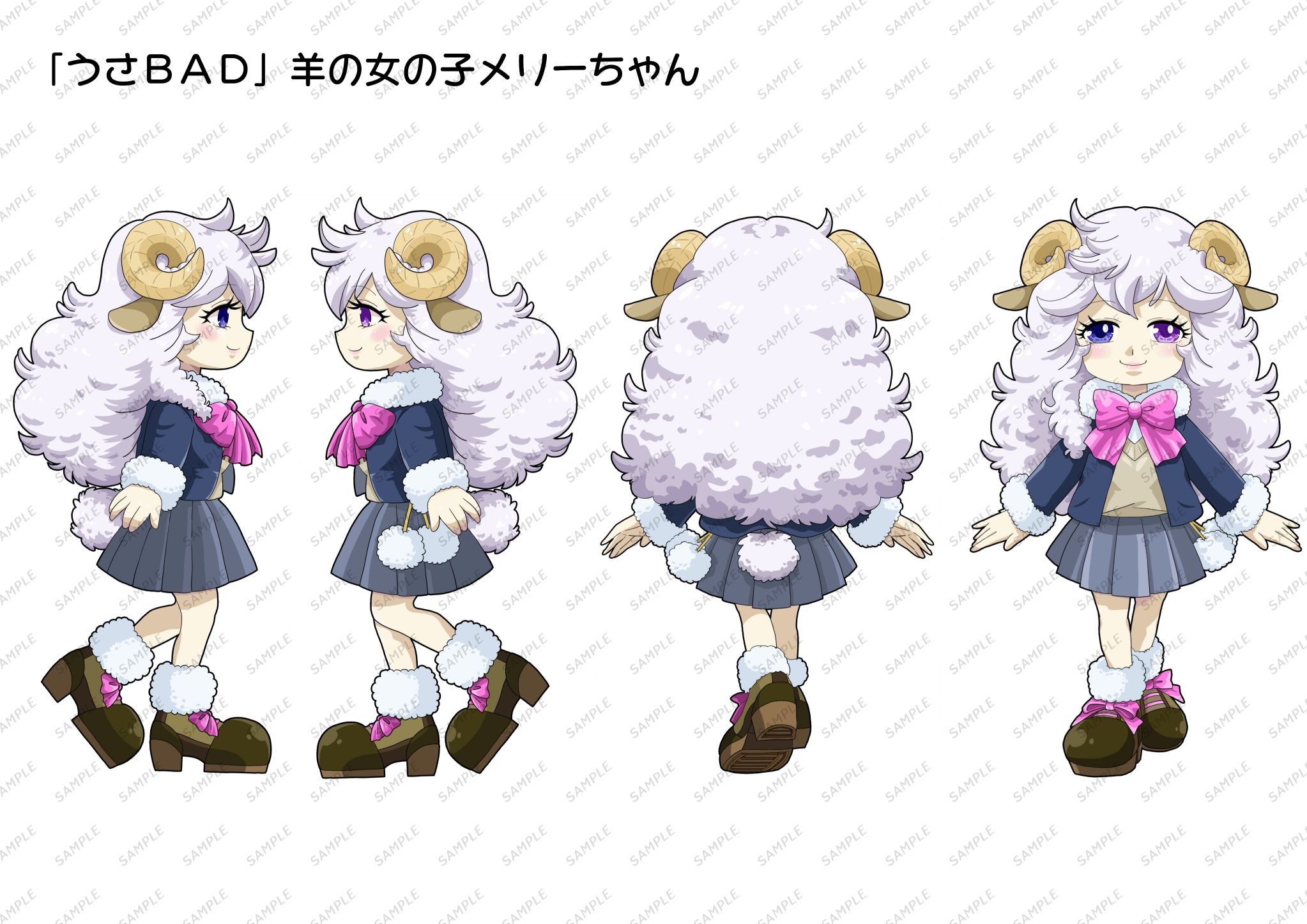 YouTube漫画動画「うさBAD」の新キャラクター羊のメリーちゃんの