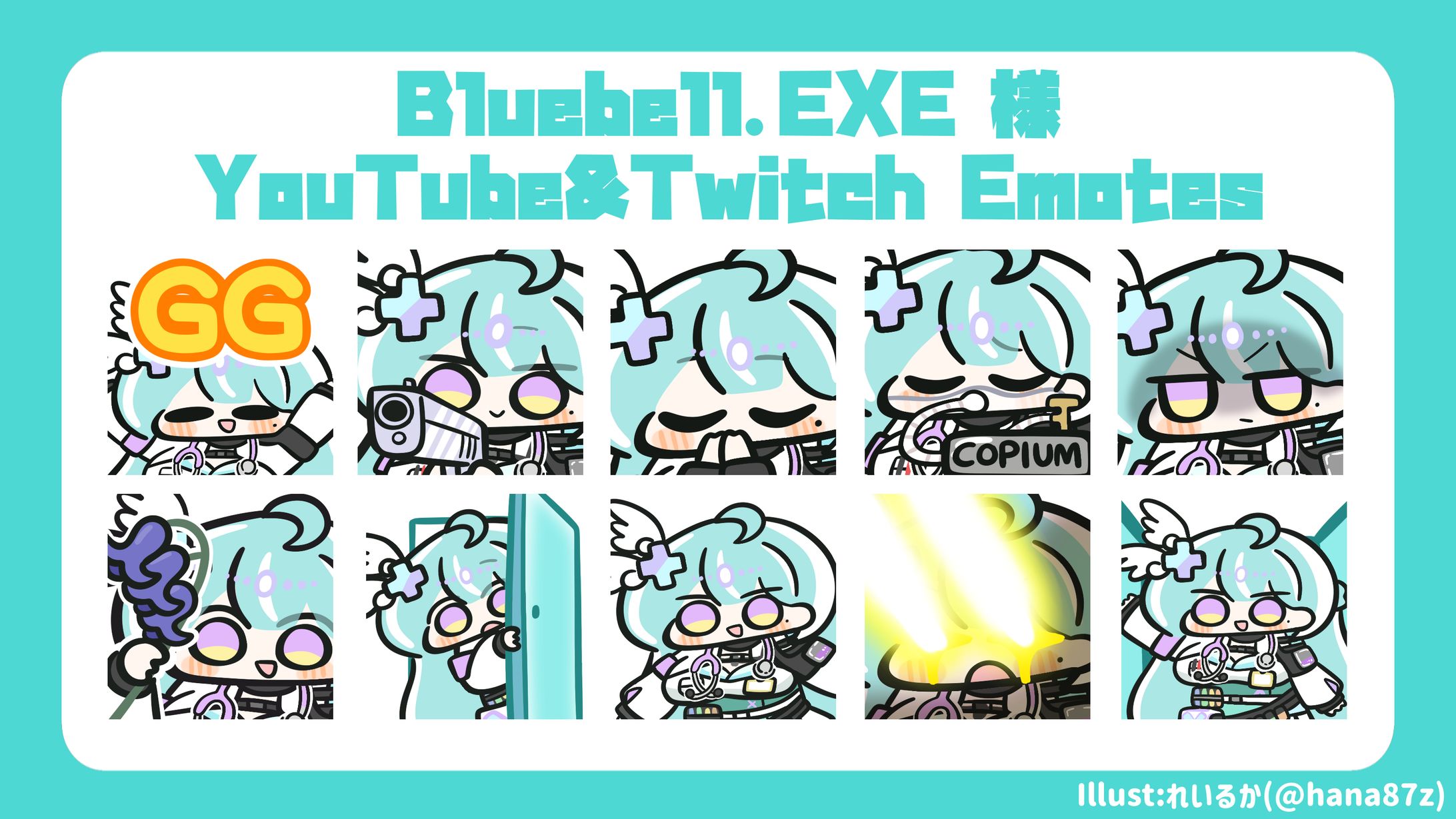 【YouTubeメンバーシップスタンプ&Twitch Emotes】すぺしゃりてEN所属 Bluebell.EVE様-1