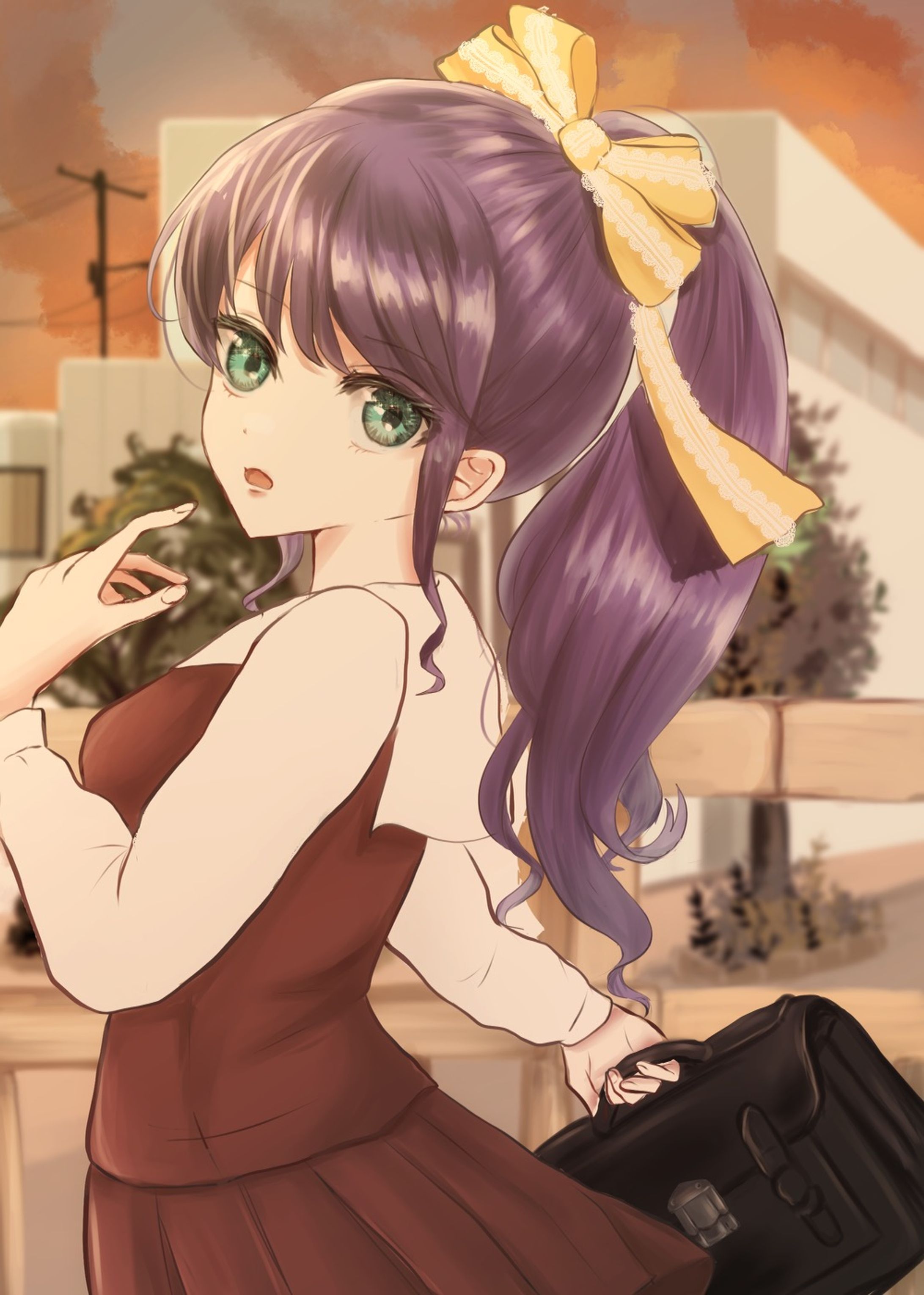 下校中の女の子-1