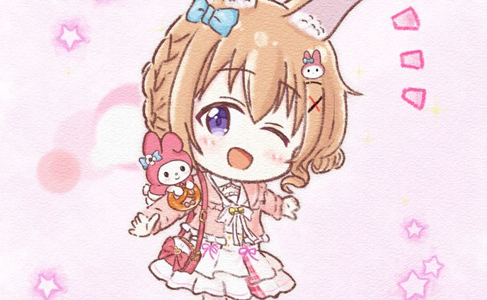 二次創作　ミニキャラ【ご注文はうさぎですか？】サンリオコラボ