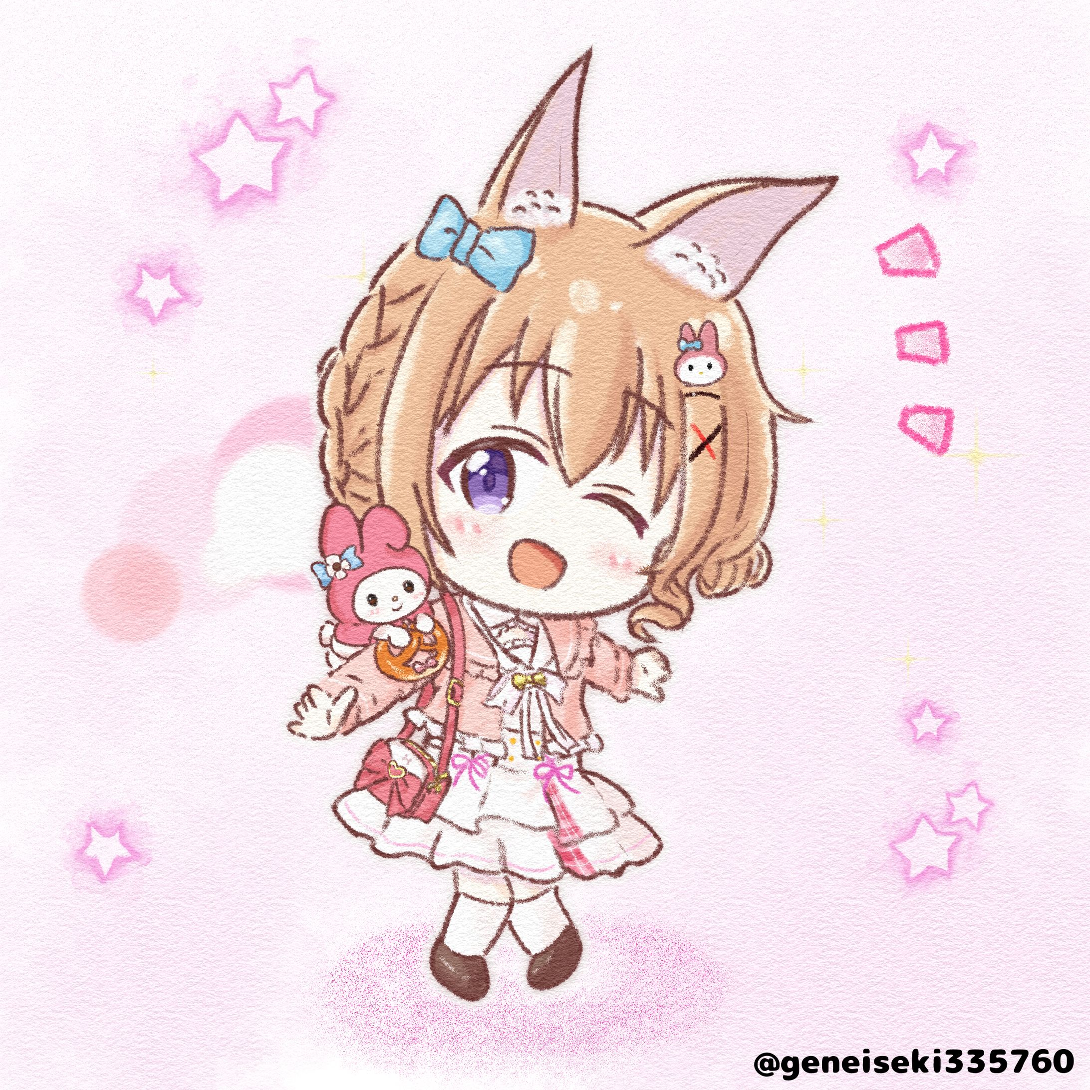 二次創作　ミニキャラ【ご注文はうさぎですか？】サンリオコラボ-1