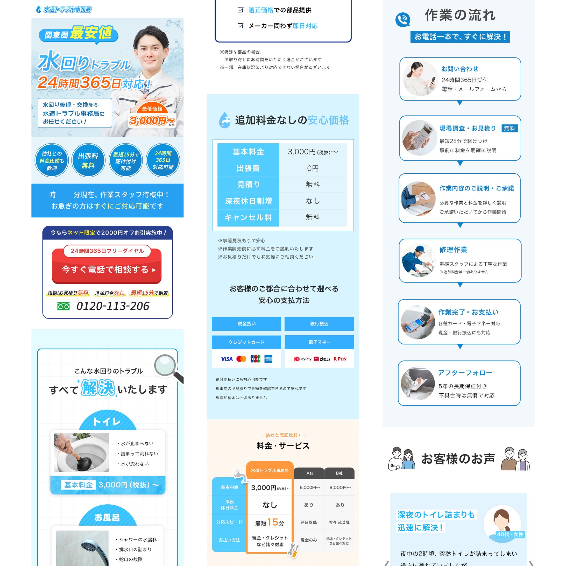 【LP制作】水道トラブルLP-1