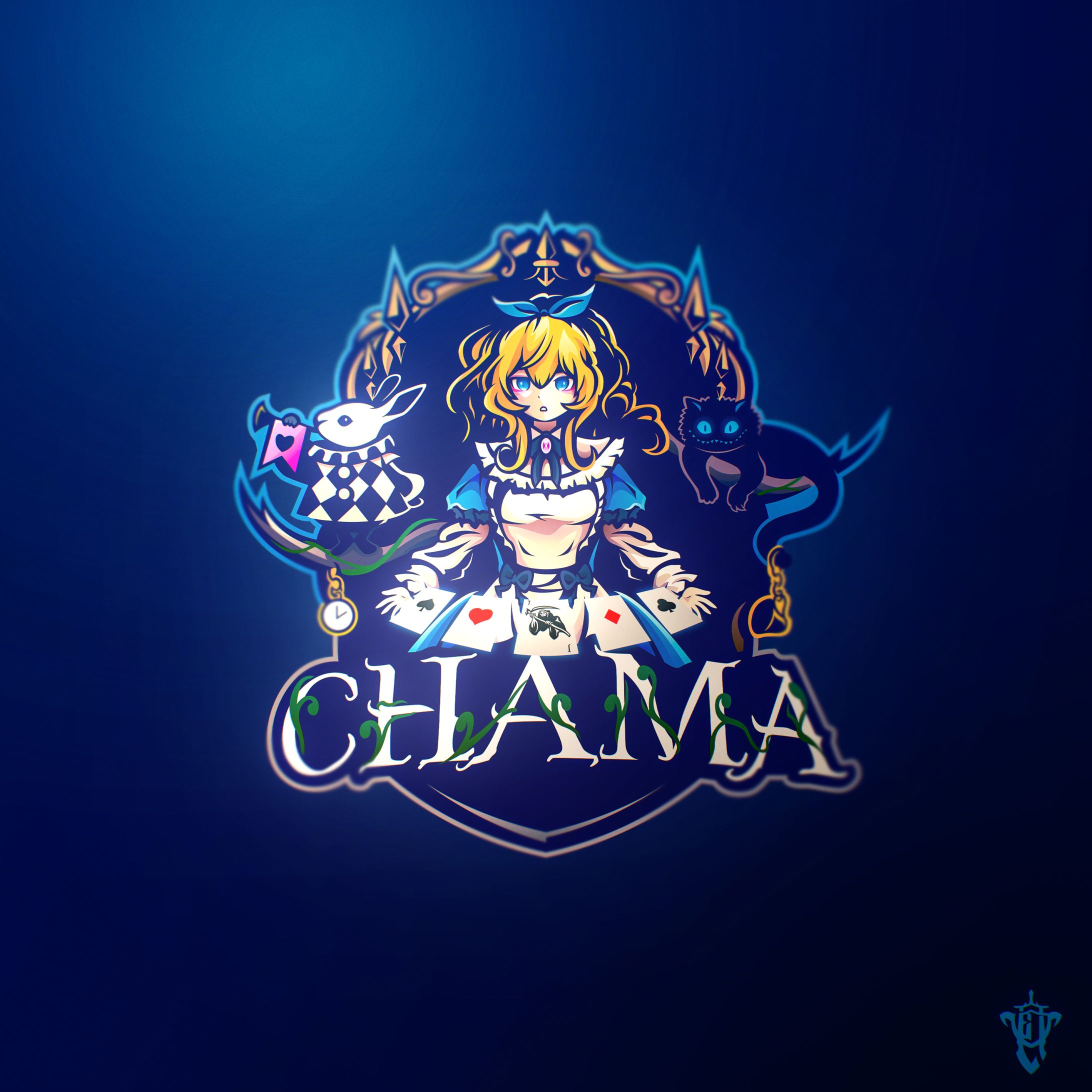 Chama様　Mascotlogo-1