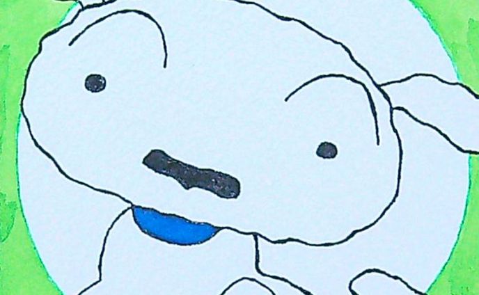 イラスト、クレヨン塗り