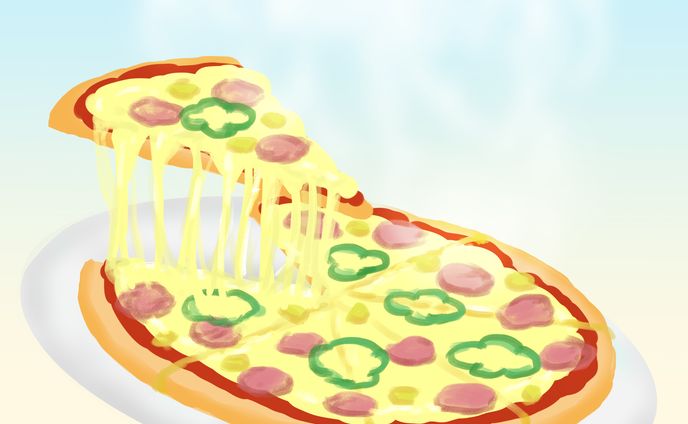 ピザ（フードイラスト）