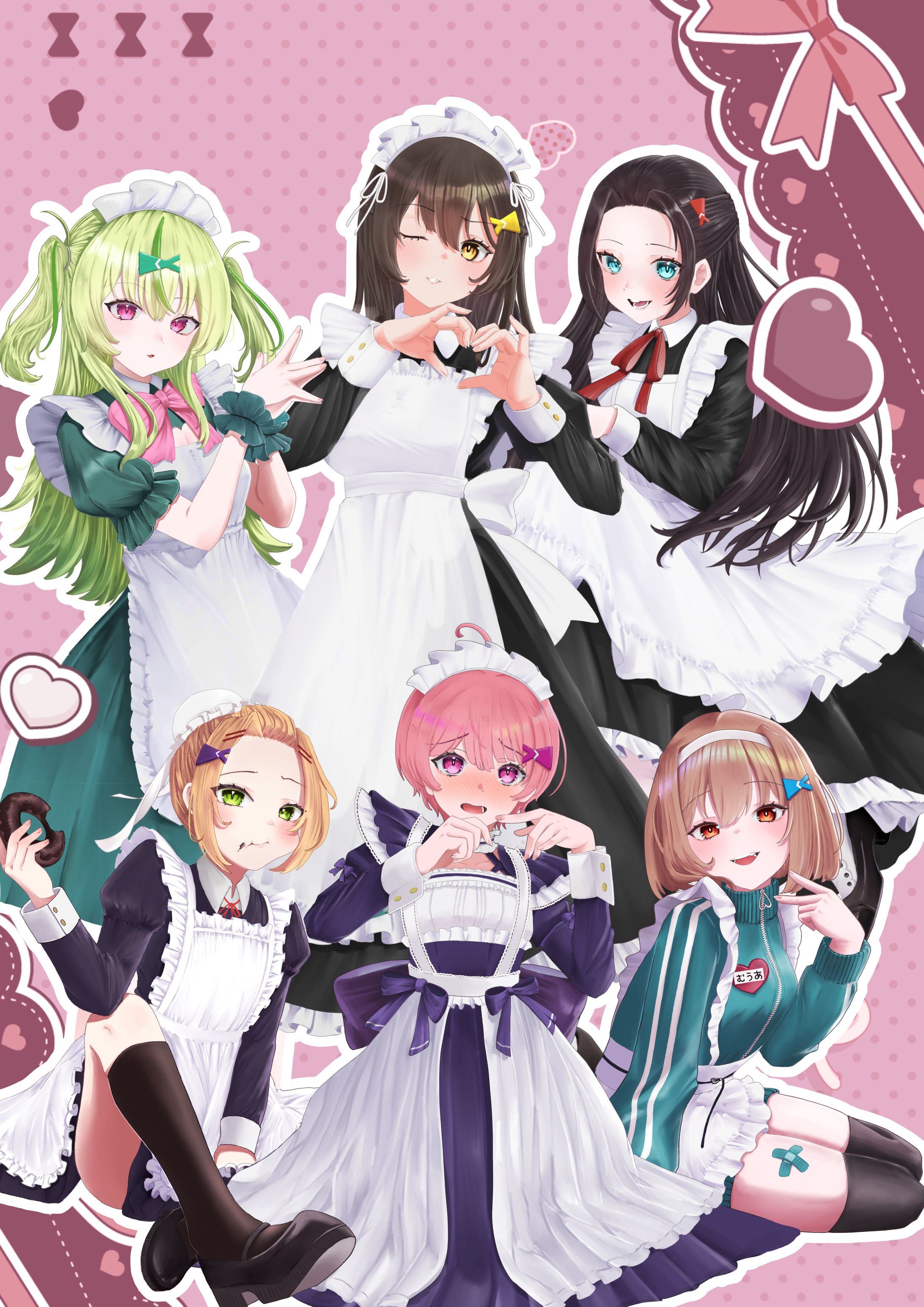 大島家メイド勢揃い-1