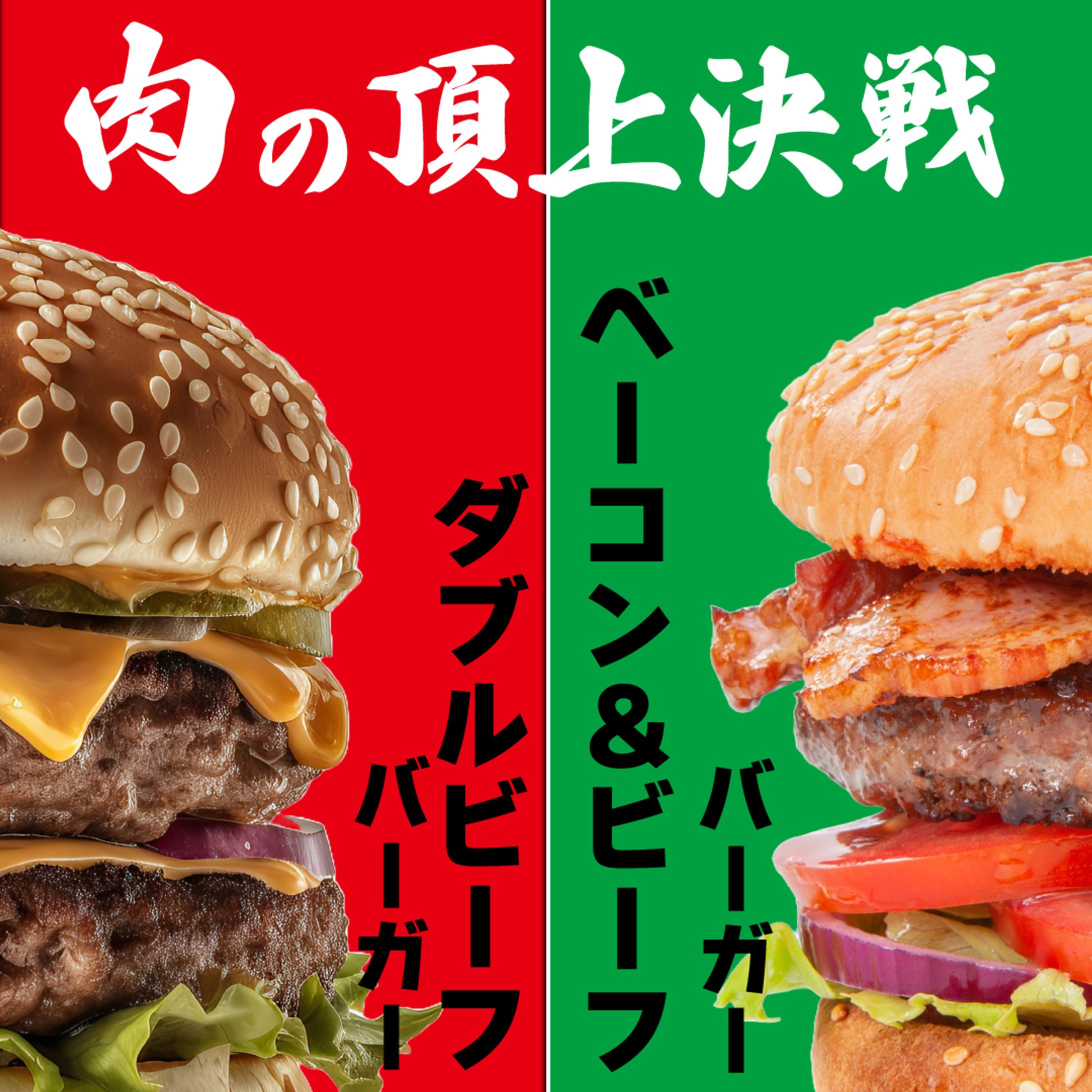【広告用バナー】ハンバーガーの新メニュー-1