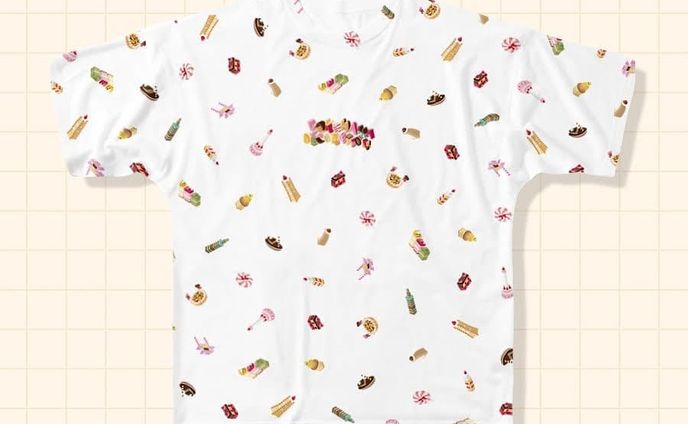 ハマDecoシリーズTシャツ 新デザイン追加！
モチーフランダム散らしVerです🎶
散らし柄個人的にすごく好き！

＼⭐️Tシャツ1,000円OFFセール⭐️／
5月20日(木)12:00～5月27日(木)23:59.
.
suzuriにてTシャツ全品1,000円OFFセール開催中！
もちろんこちらのTシャツも対象ですよ！
ぜひこの機会にお求めください～🎶
プロフィールのURLからショップページに行けます😃.
.
これも整体用にﾎﾟﾁｰだヽ(*´∀`)ﾉ.
.
#横浜 #ヨコハマ #yokohama #みなとみらい #洋菓子 #お菓子 #スイーツ #スィーツ #スイーツイラスト #スィーツイラスト #sweets #イラスト #illustration #絵 #お絵描き #picture #デザイン #design #アート #art #グッズ #suzuri #スズリ #Tシャツ #shirt #セール #sale  #グラフィックデザイナー #イラストレーター