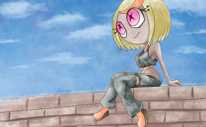 こんなことやってみたいよね
実際は怖くてできないけど

#オリジナル #originalcharacter #digitalart #digitalillustration #デジタルイラスト #水彩調 #clipstudiopaint #橋 #bridge #青空 #bluesky