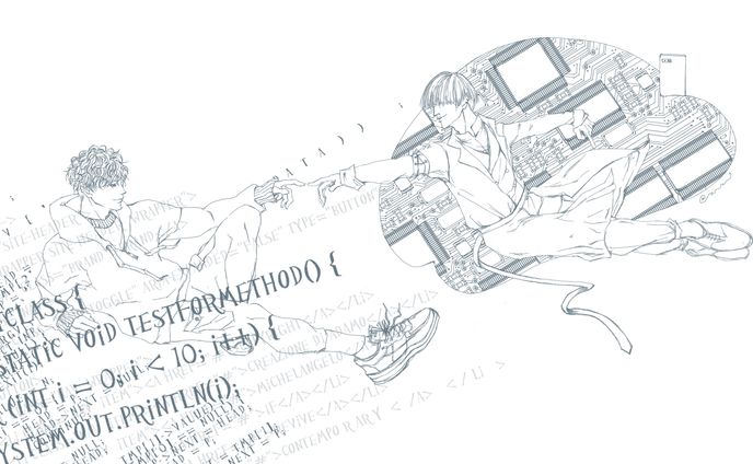 現代版_アダムの創造