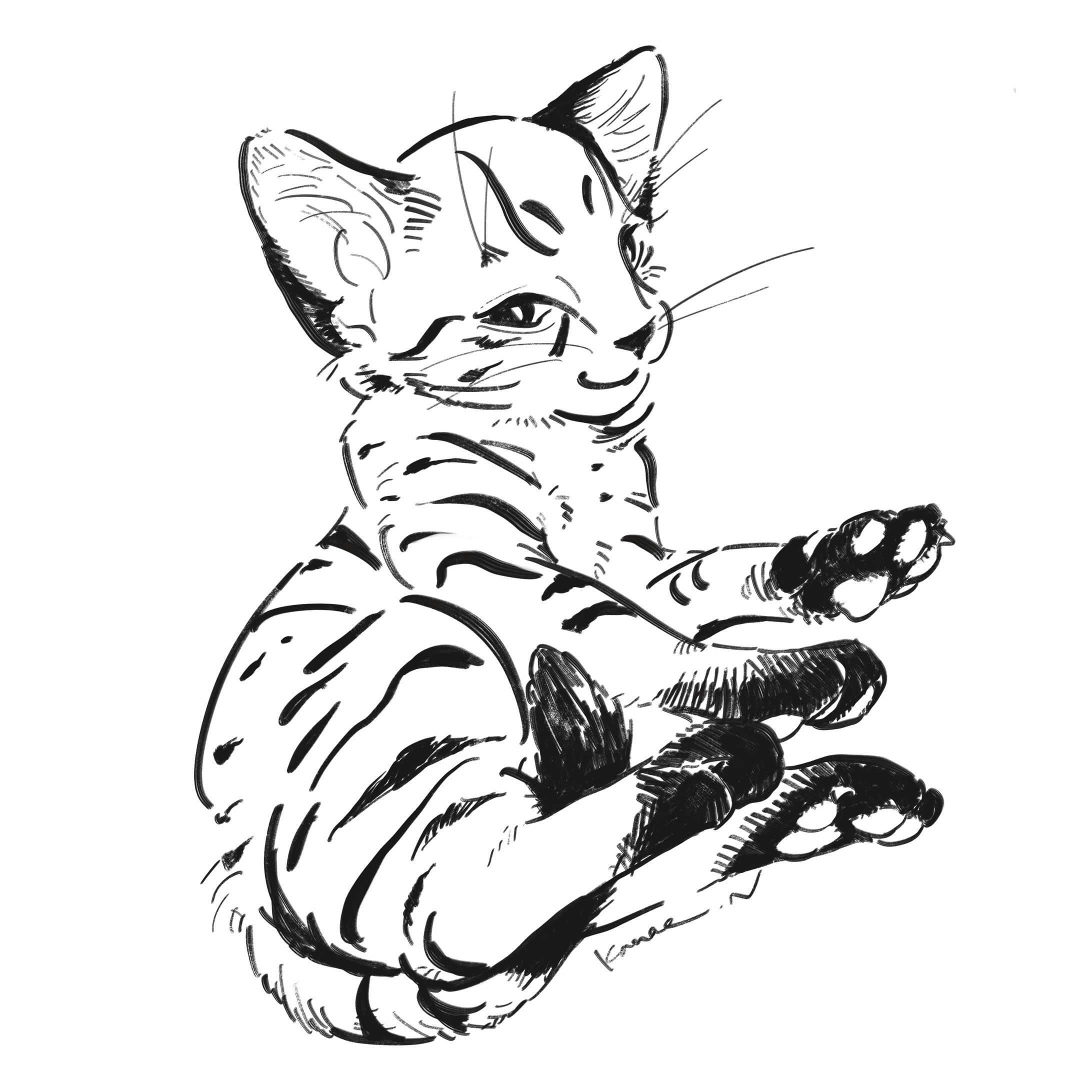 【Commission】手書きネコ-1