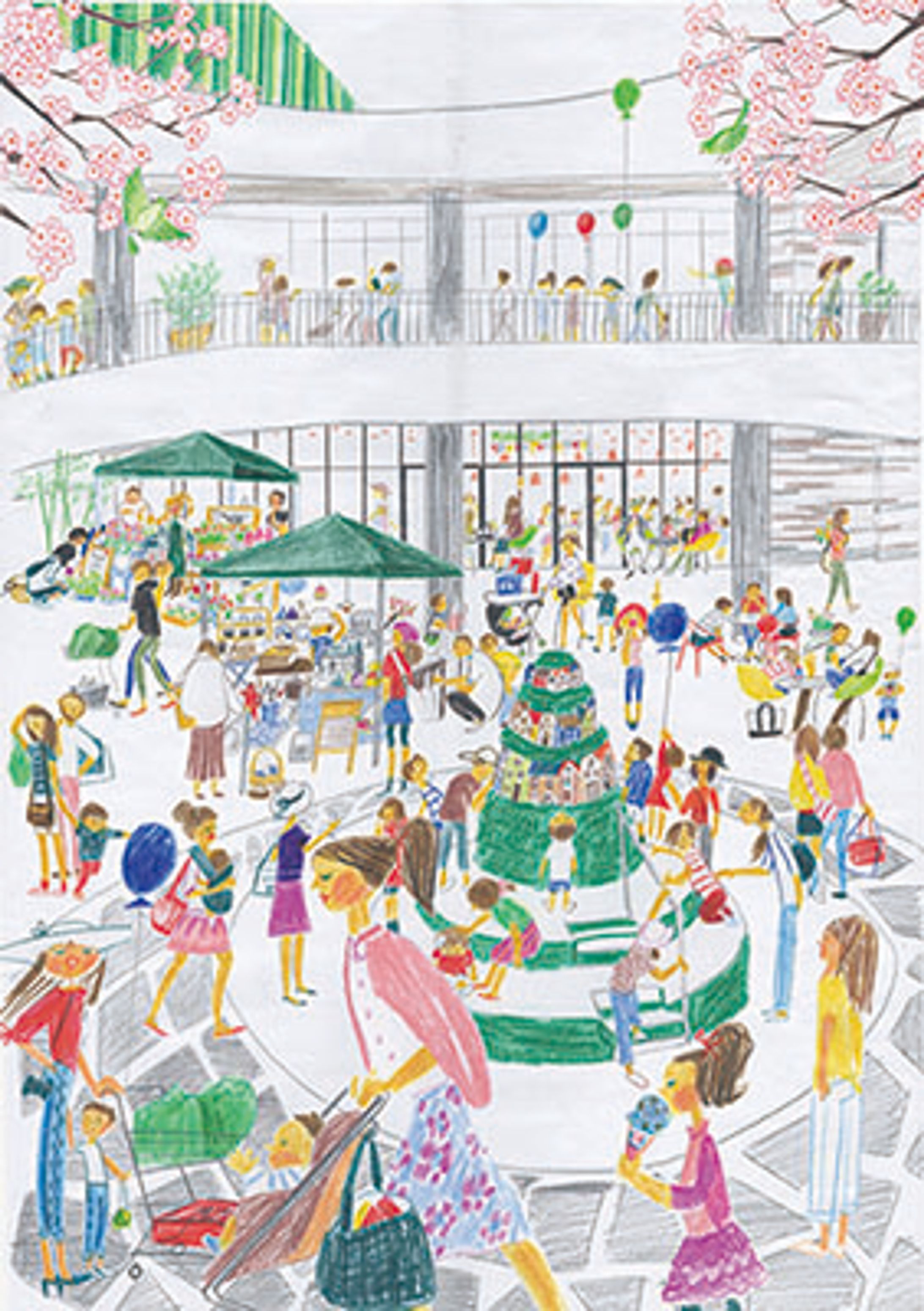 木の葉モール橋本イラスト-1