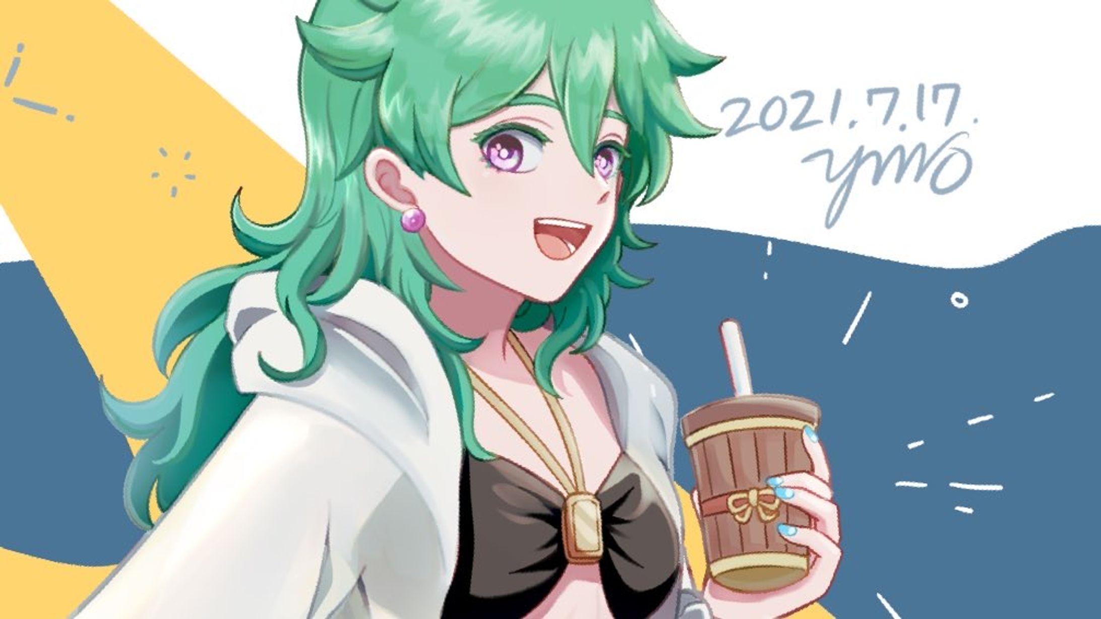 水着キャラクターイラスト-1