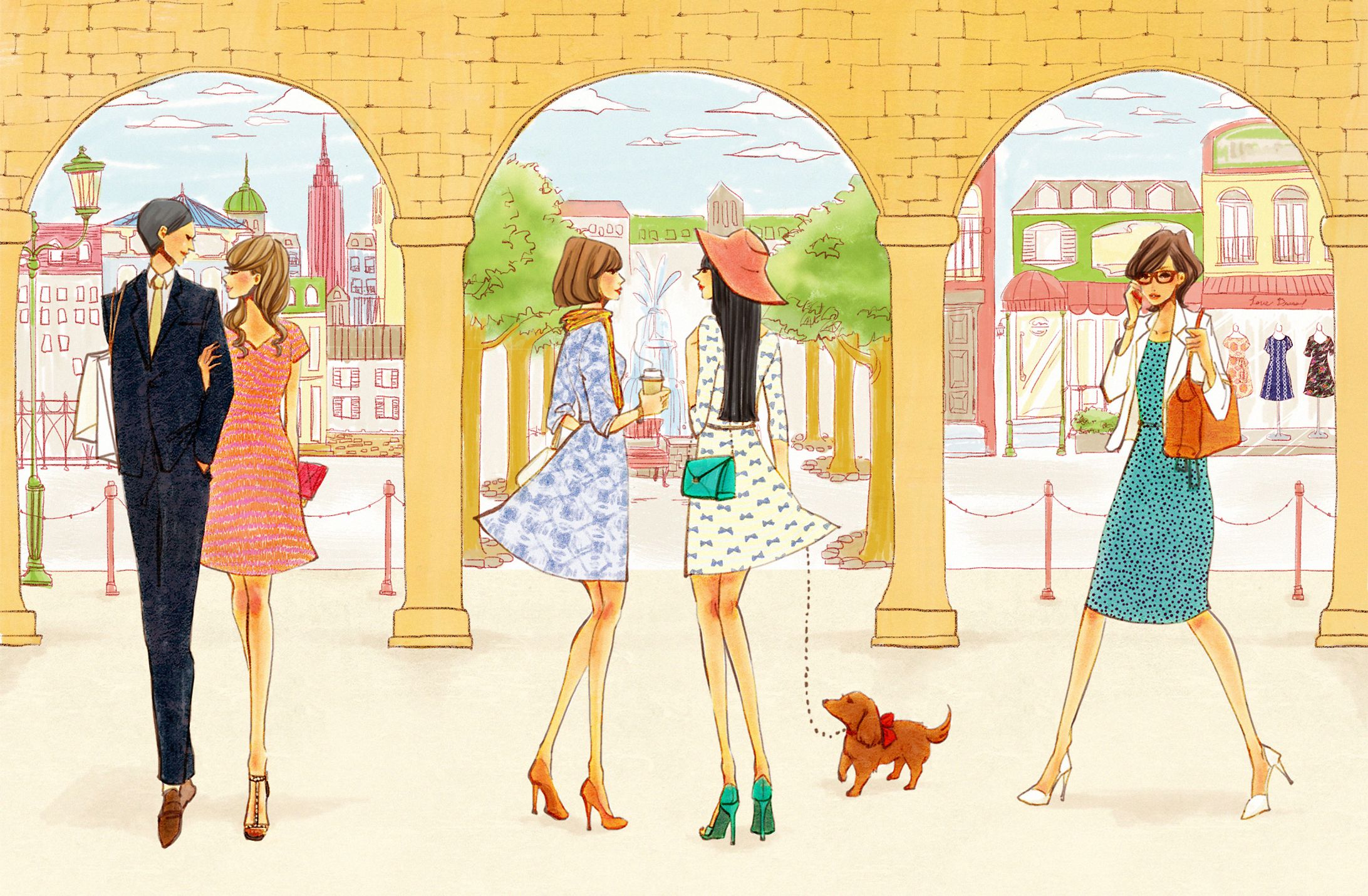 【WORK】ワンピース販売サイトのカタログ、WEBトップ絵-1