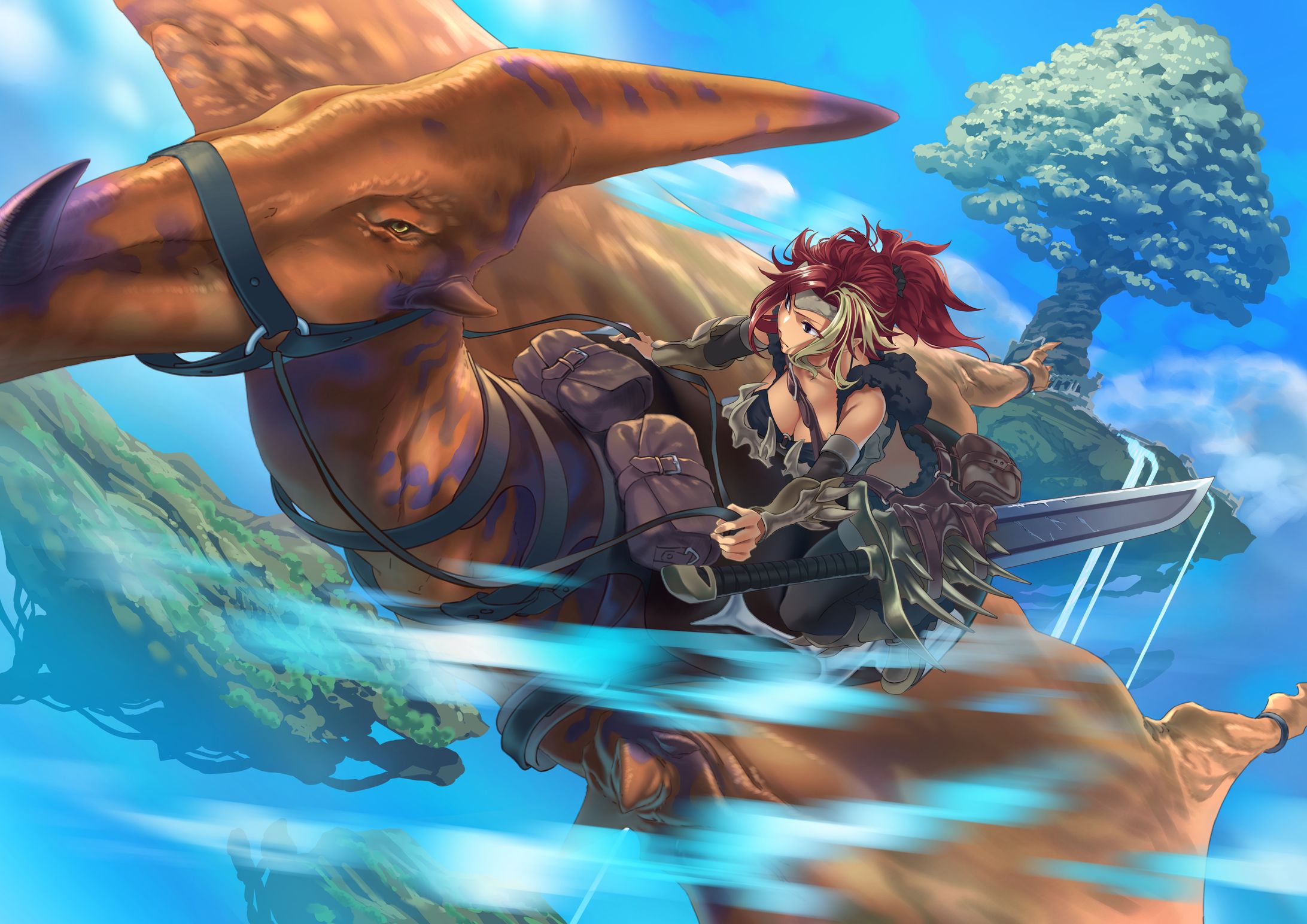 恐竜_騎乗_一枚絵_60時間-1