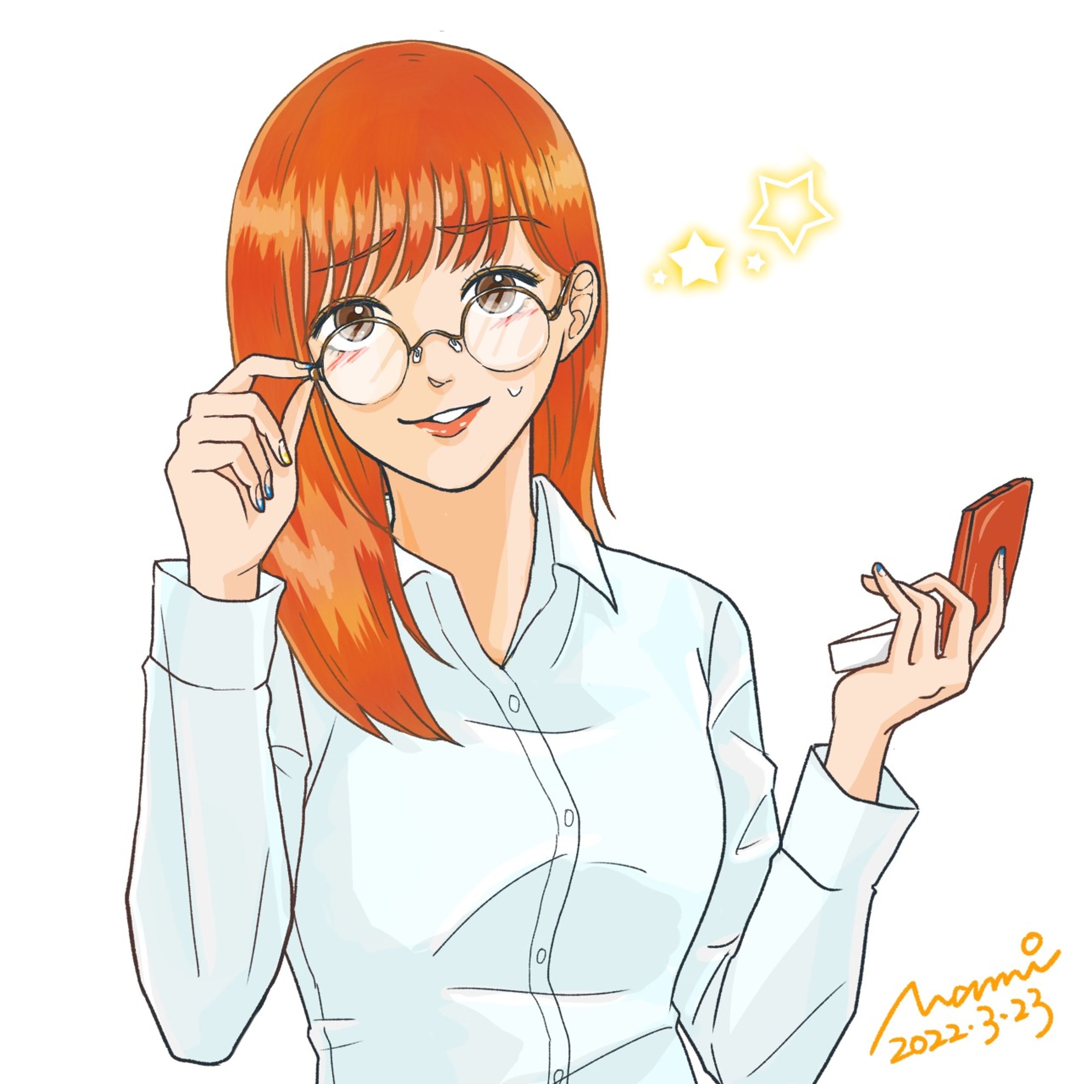 女性イラスト②-1