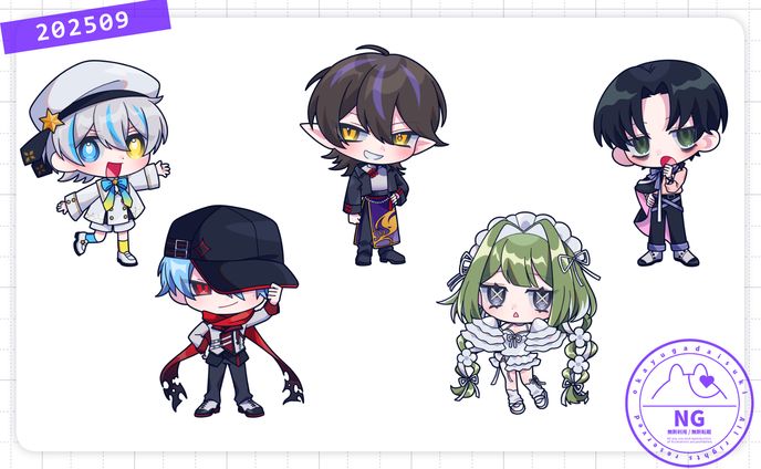 【お仕事】あんぷろ様SDイラスト