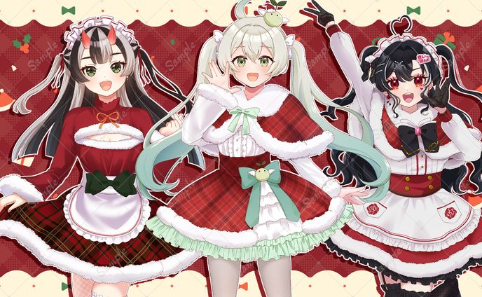 めいどりーみん×VASEコラボ記念グッズイラスト
