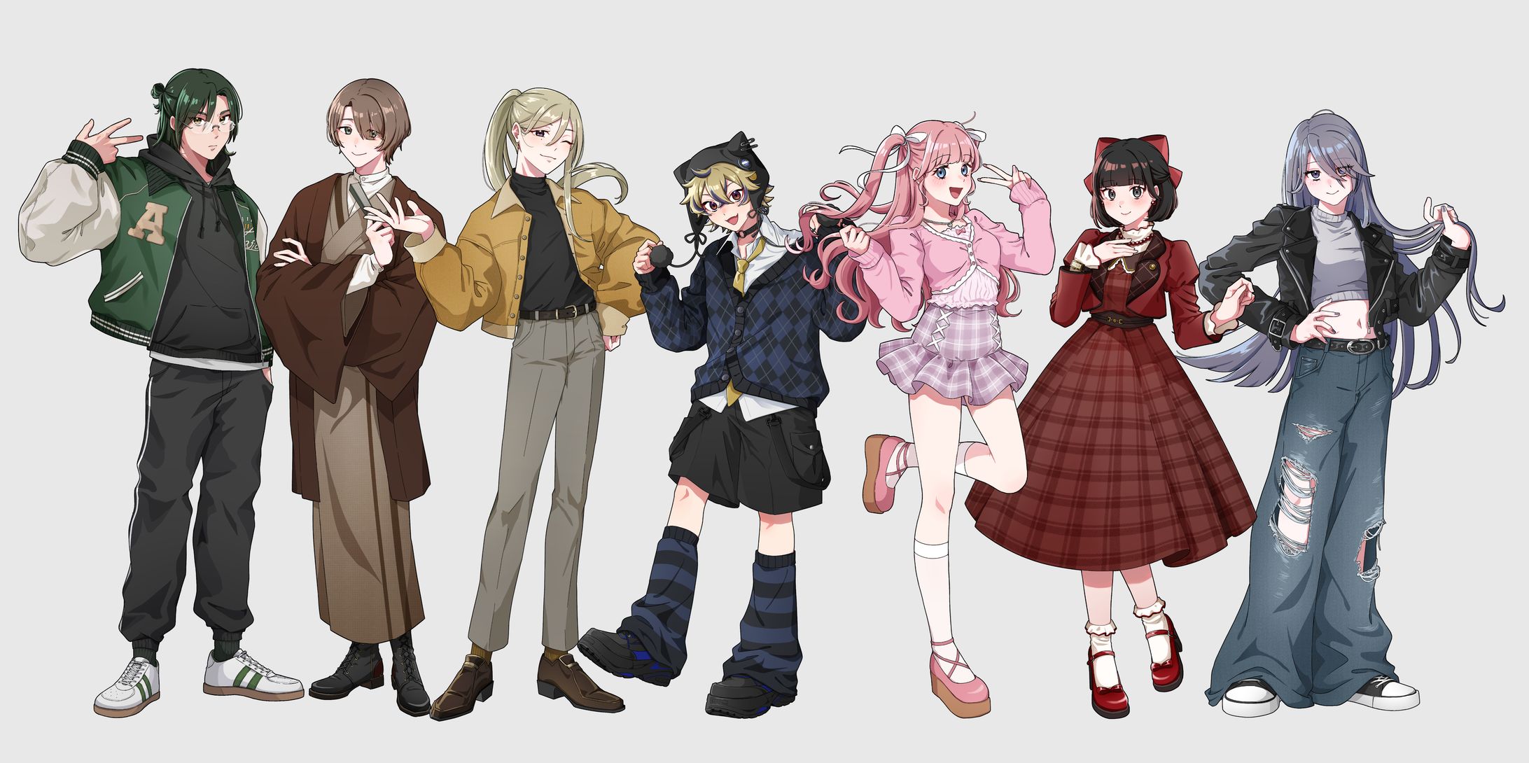 【2025卒業制作】IROHA＊DAYS/キャラクターデザイン-1