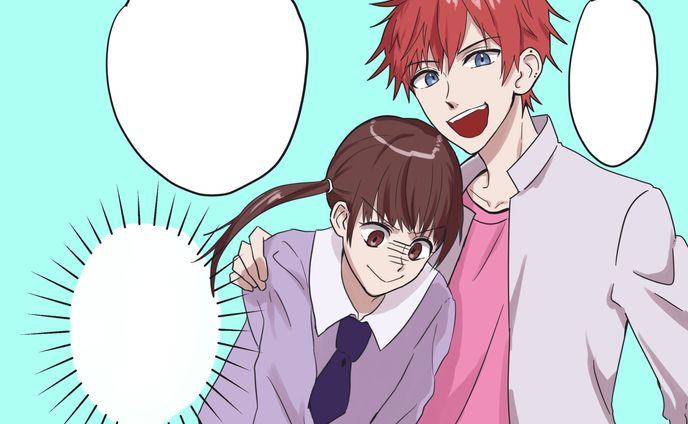 youtube漫画、水彩風イラスト