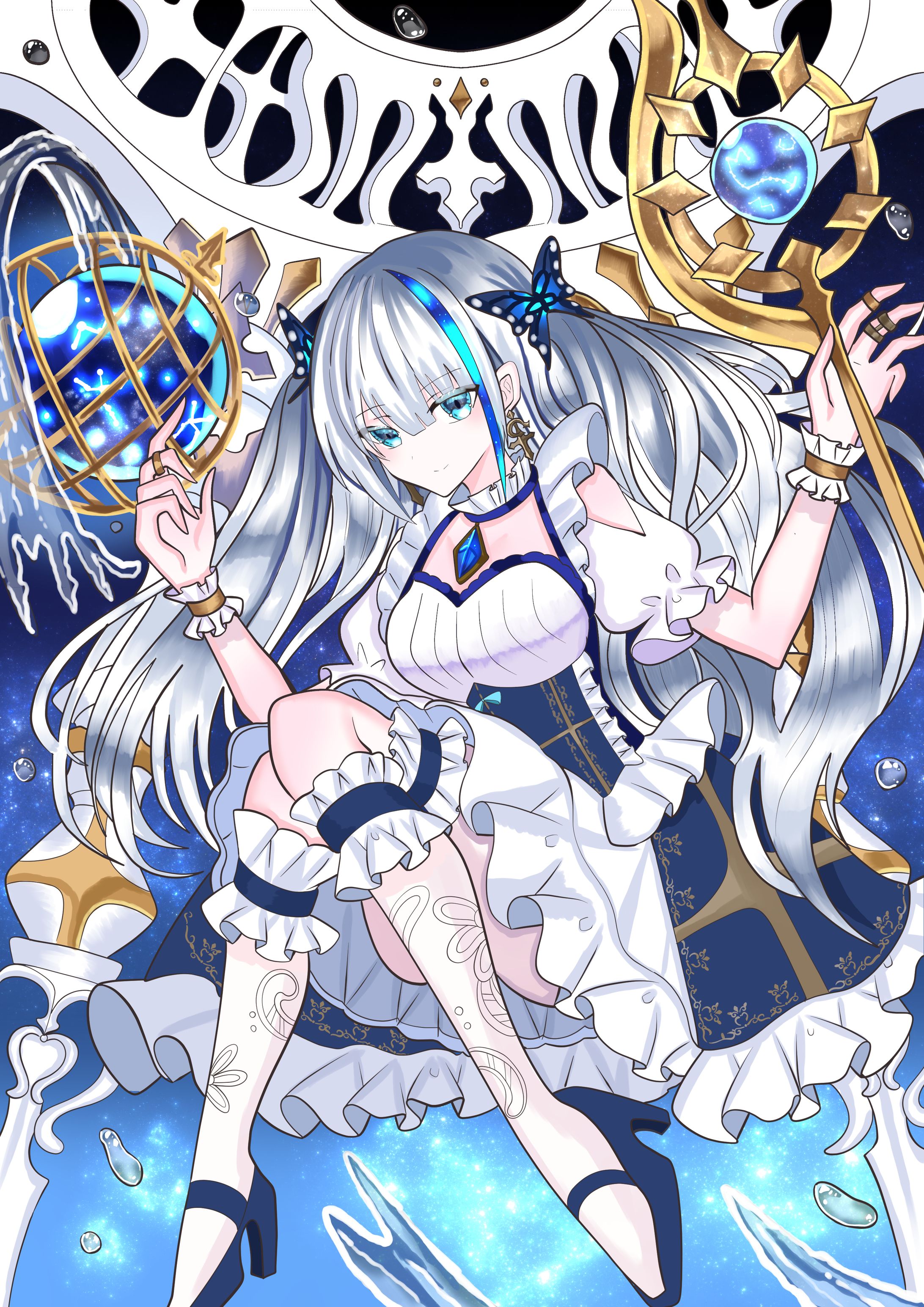 天球儀を操る少女-1