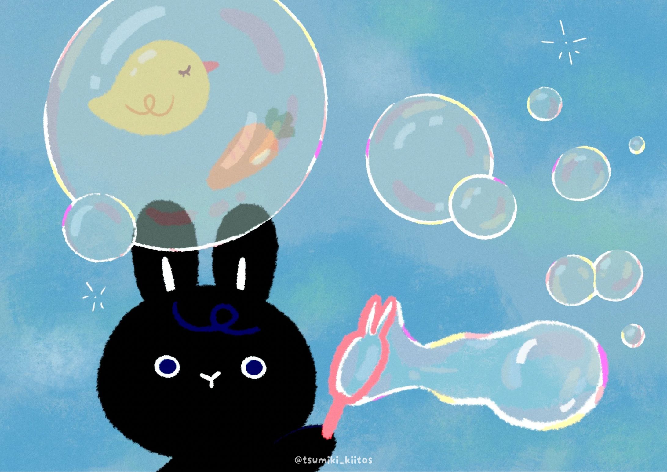 くろうさぎのごま-1