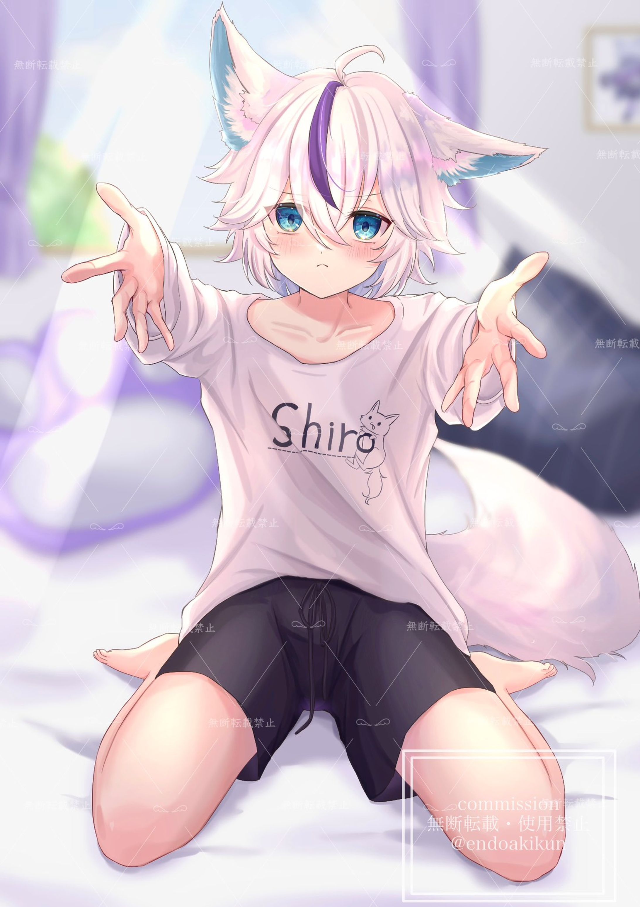 白狐シロ様　一枚絵作成-1