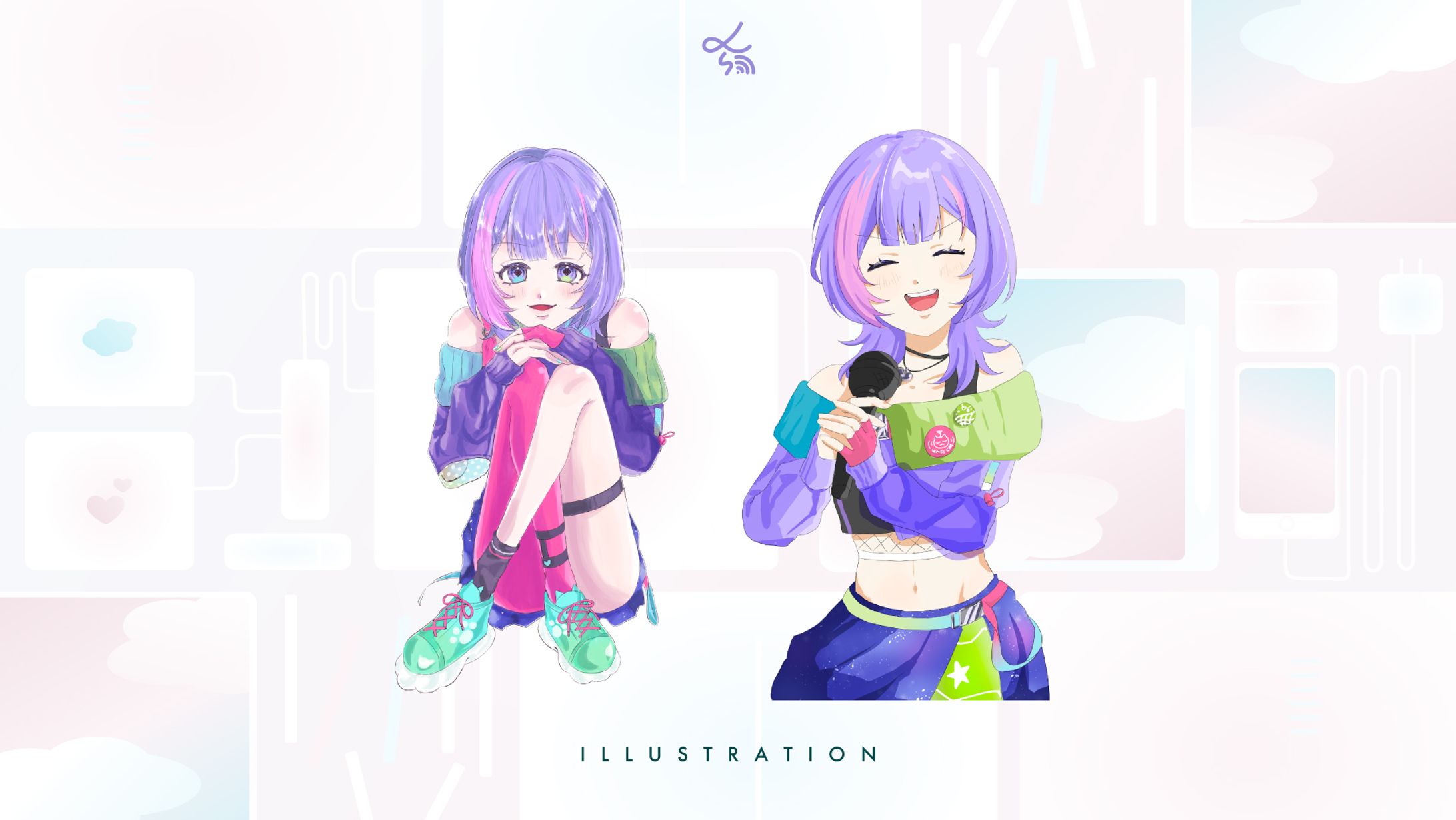 Vtuber歌水ねと_イラスト-1