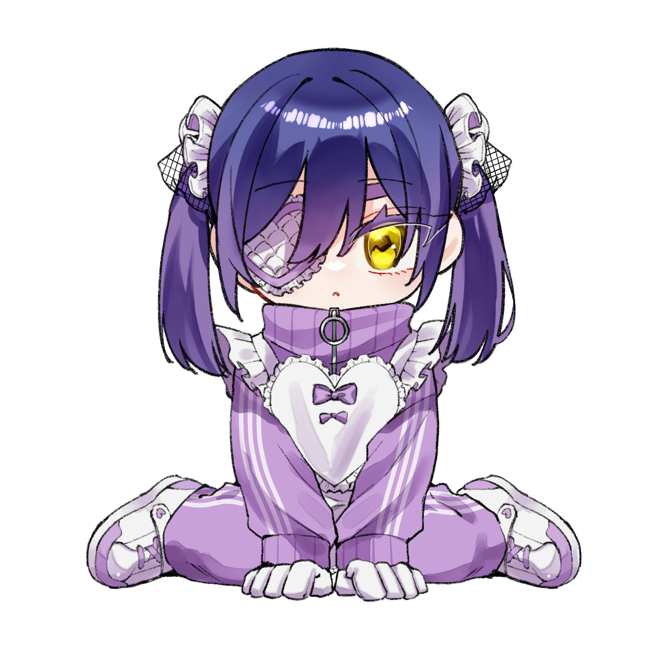 ジャージメイド(ステッカー)💜-1