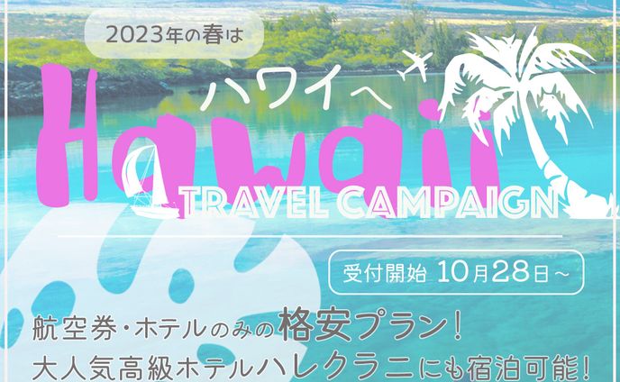 ハワイ旅行のバナー