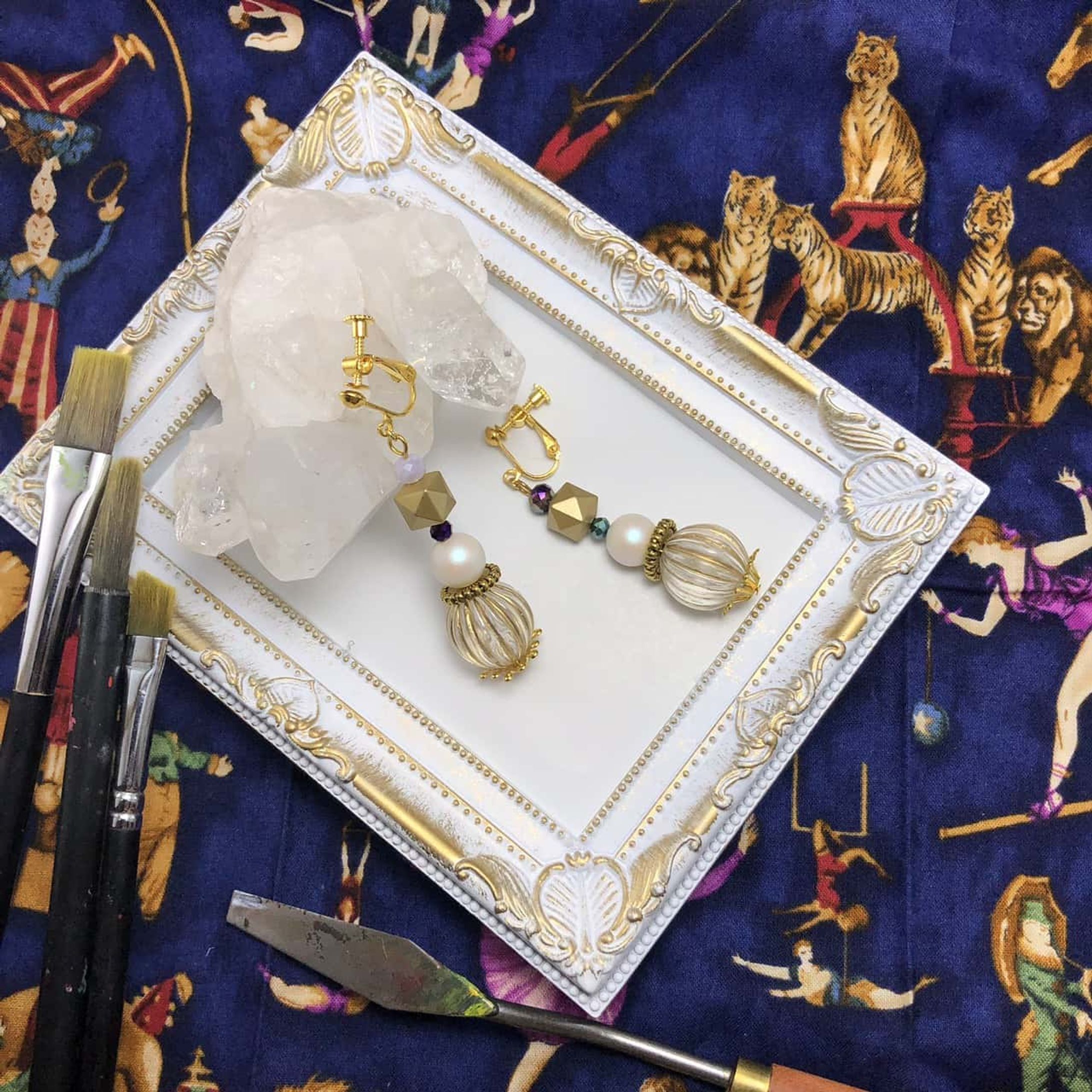 🎨🎪 Original ear clips or earrings🎪🎨 -1