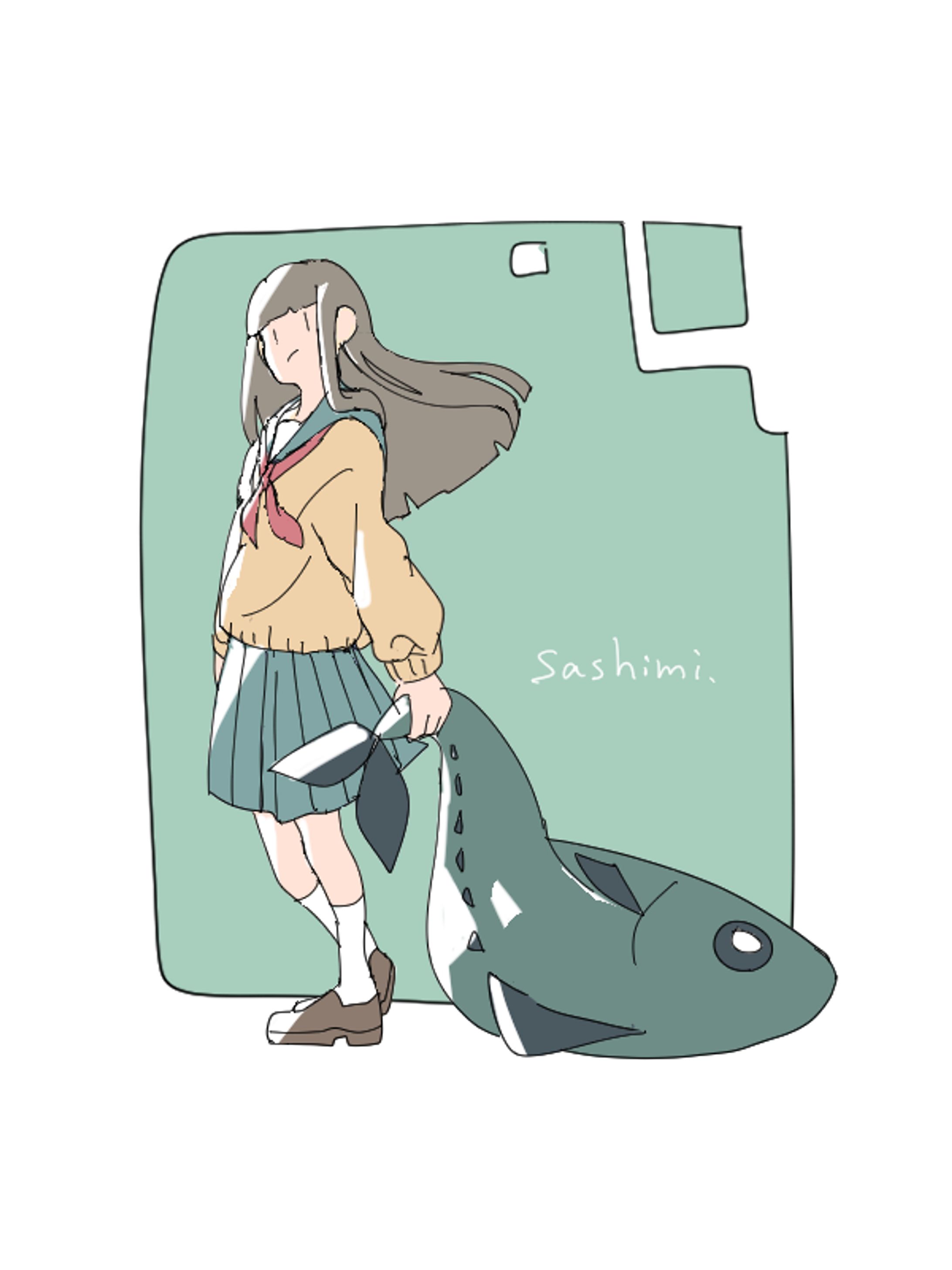 魚と少女-1