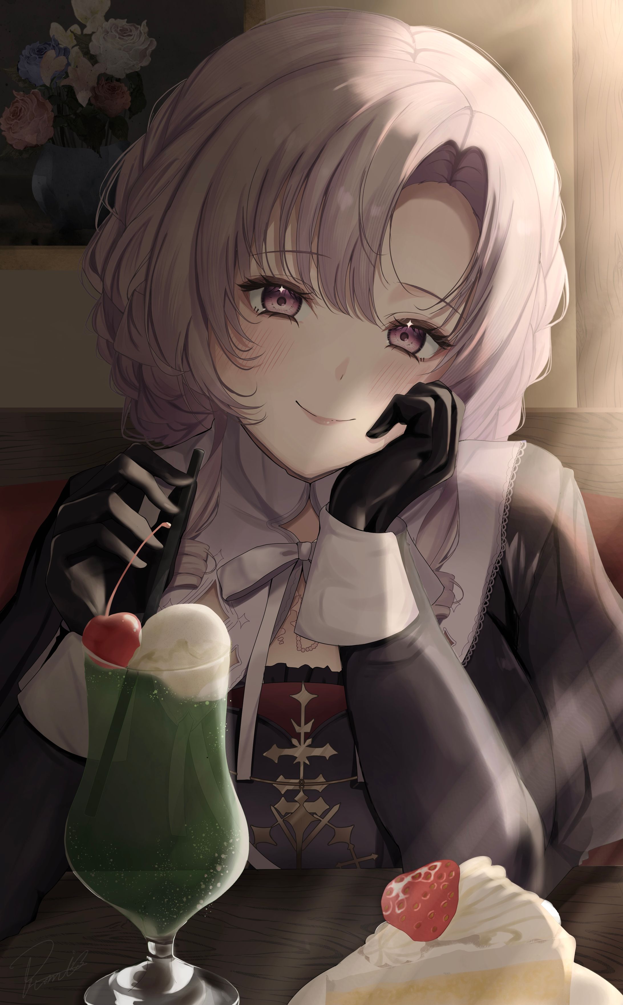 壱百満天原サロメ カフェ（ファンアート）-1