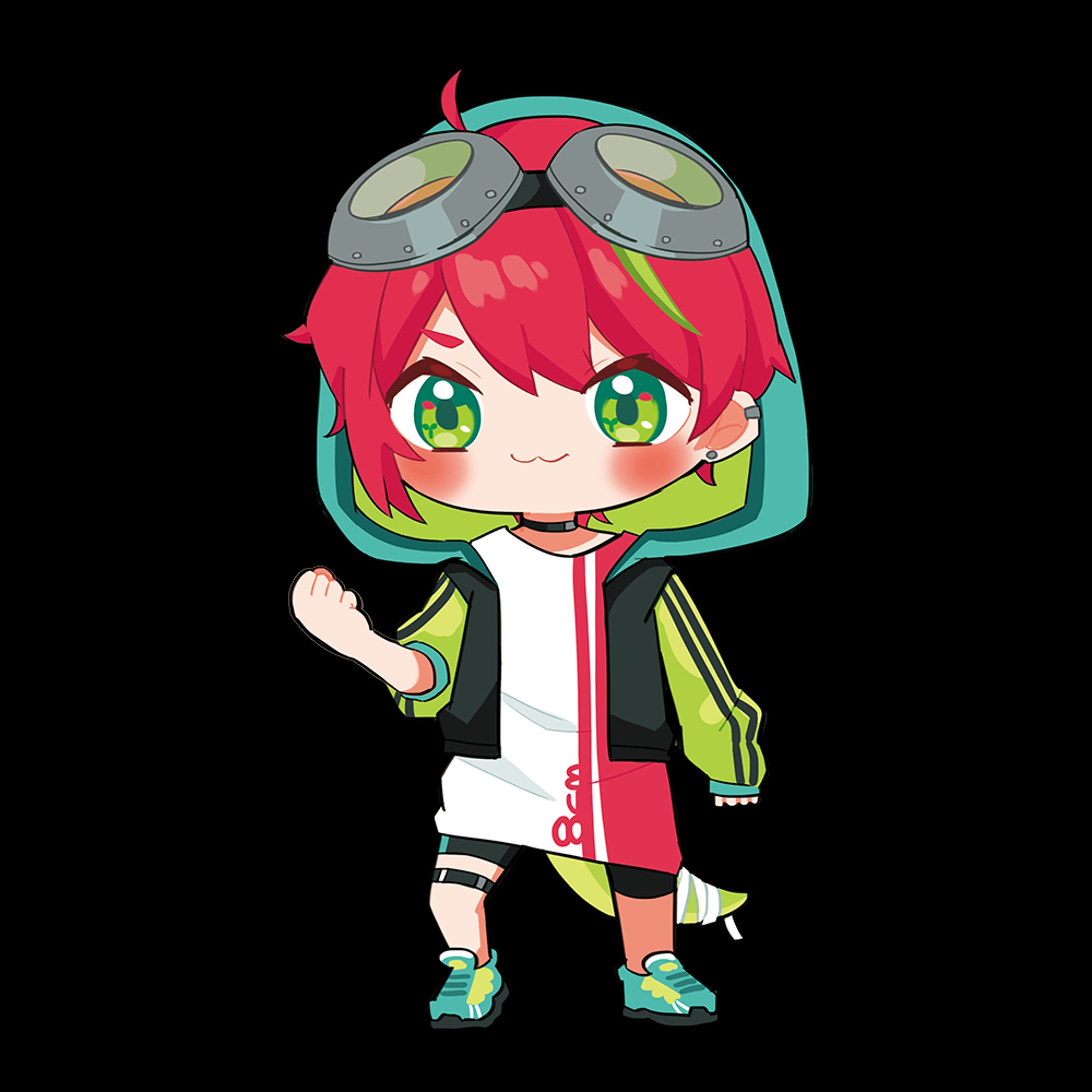 やもり8cm　SDイラスト-1