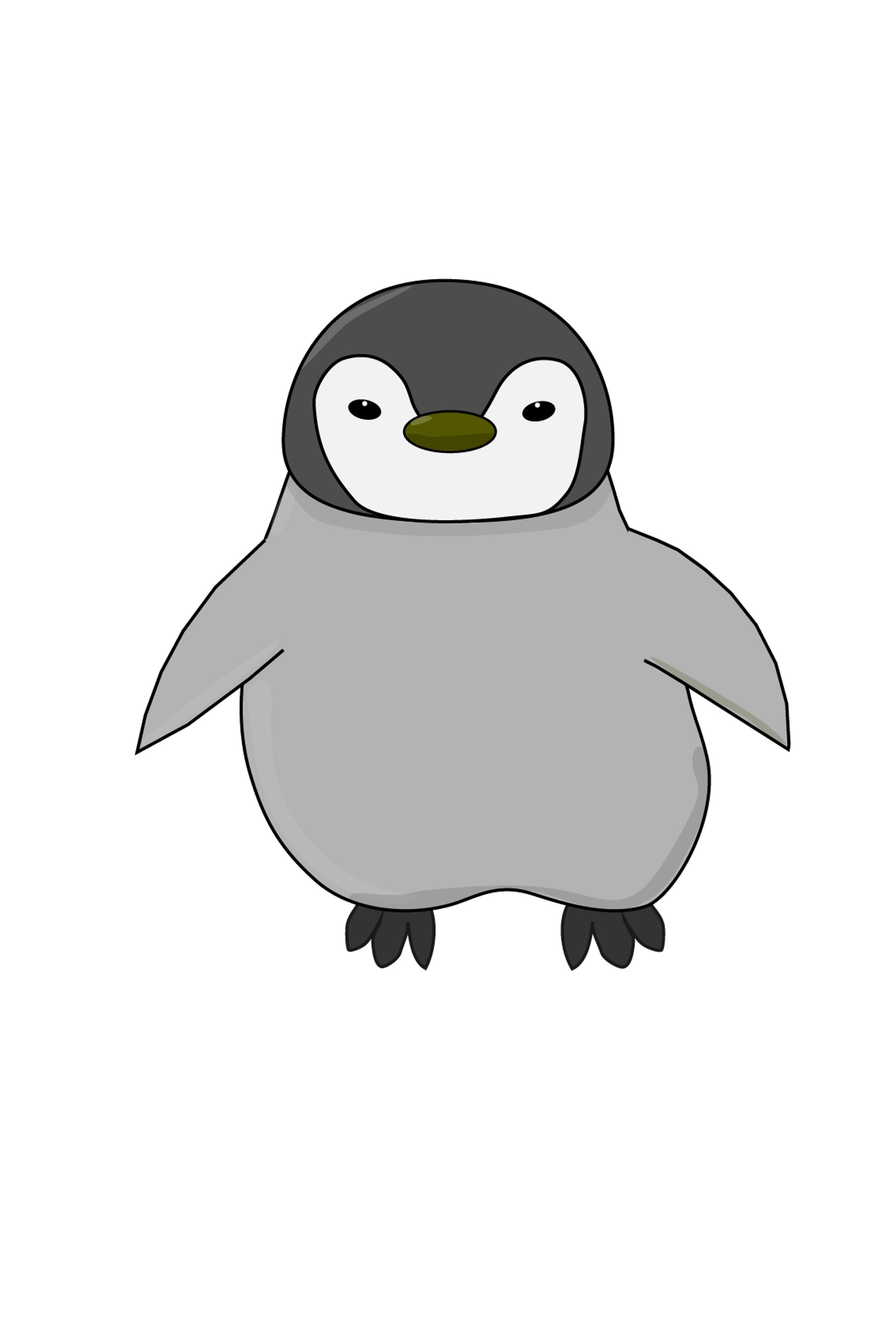 オリジナルキャラクター「マゼランペンギンのひな」イラスト-1