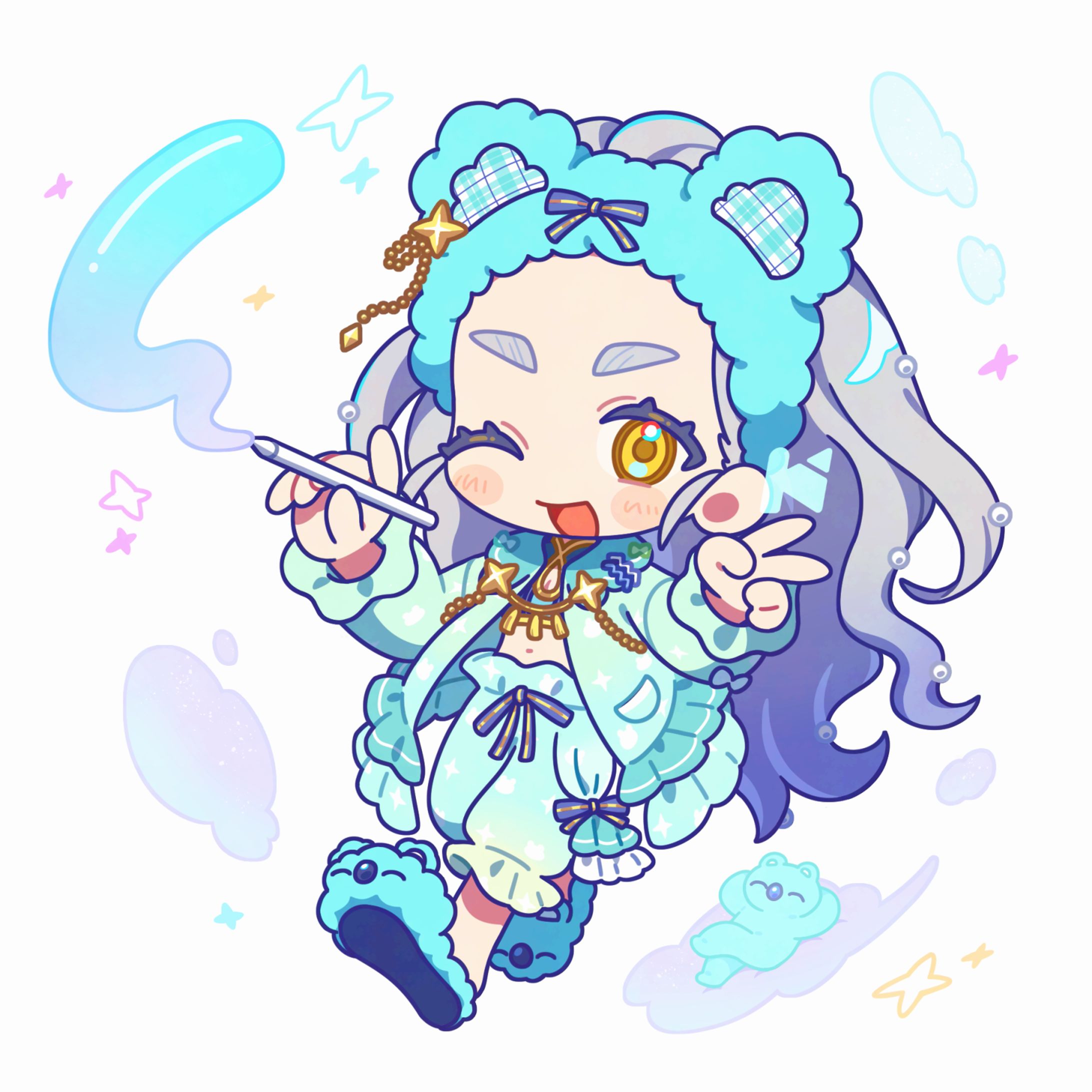 デフォルメイラスト(Shiny)-1