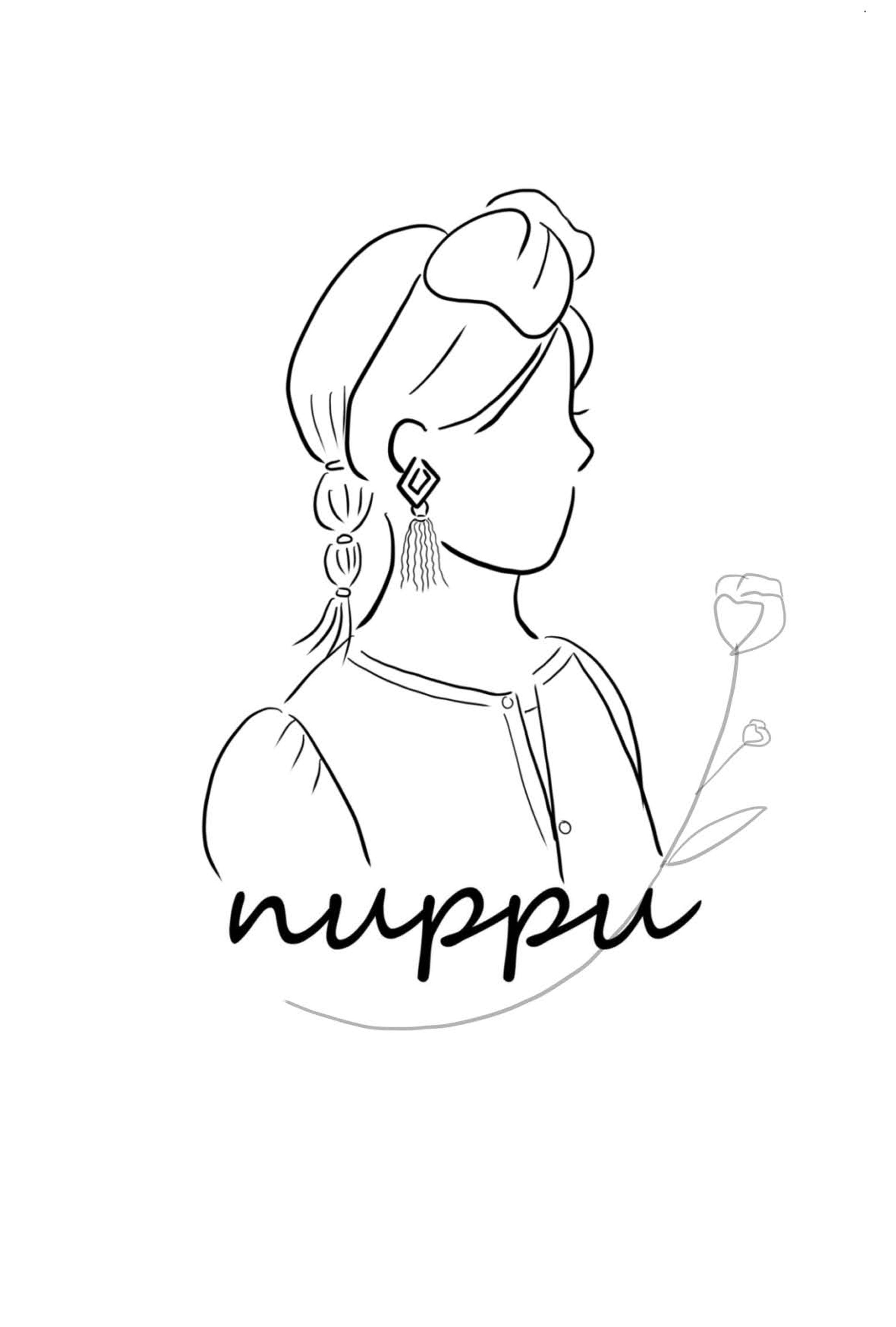 ターバン作家nuppuさんロゴイラスト-1