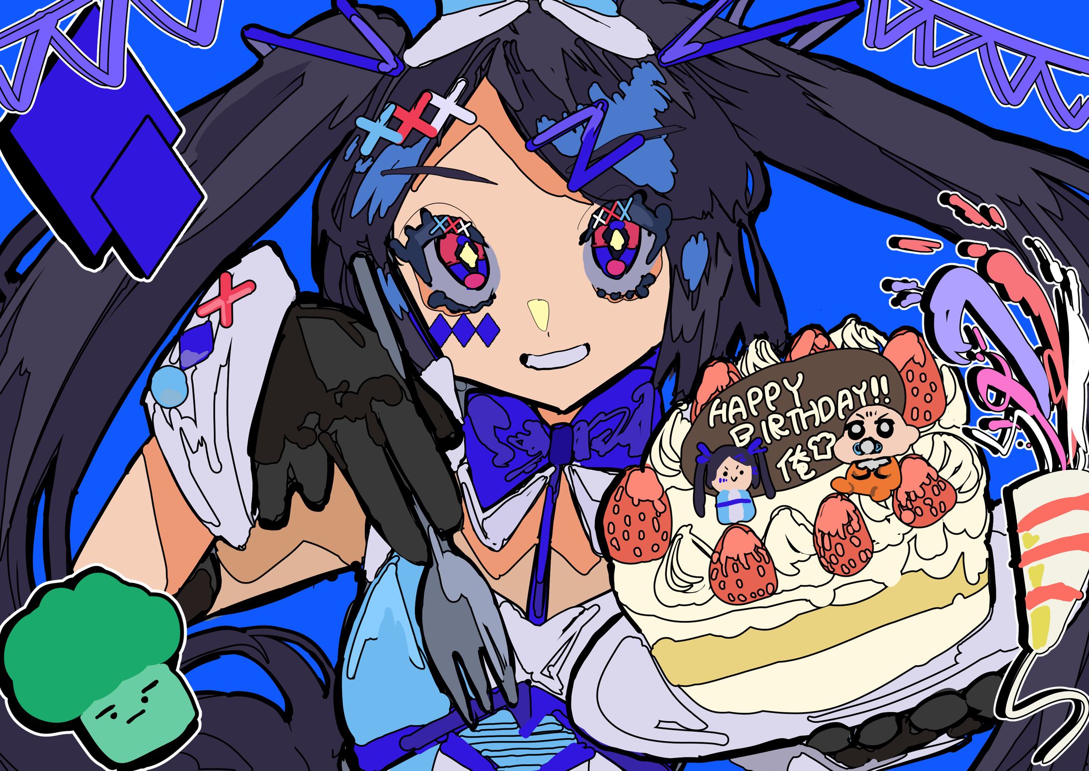 亜崎ユウナギ 誕生日絵 2023-1