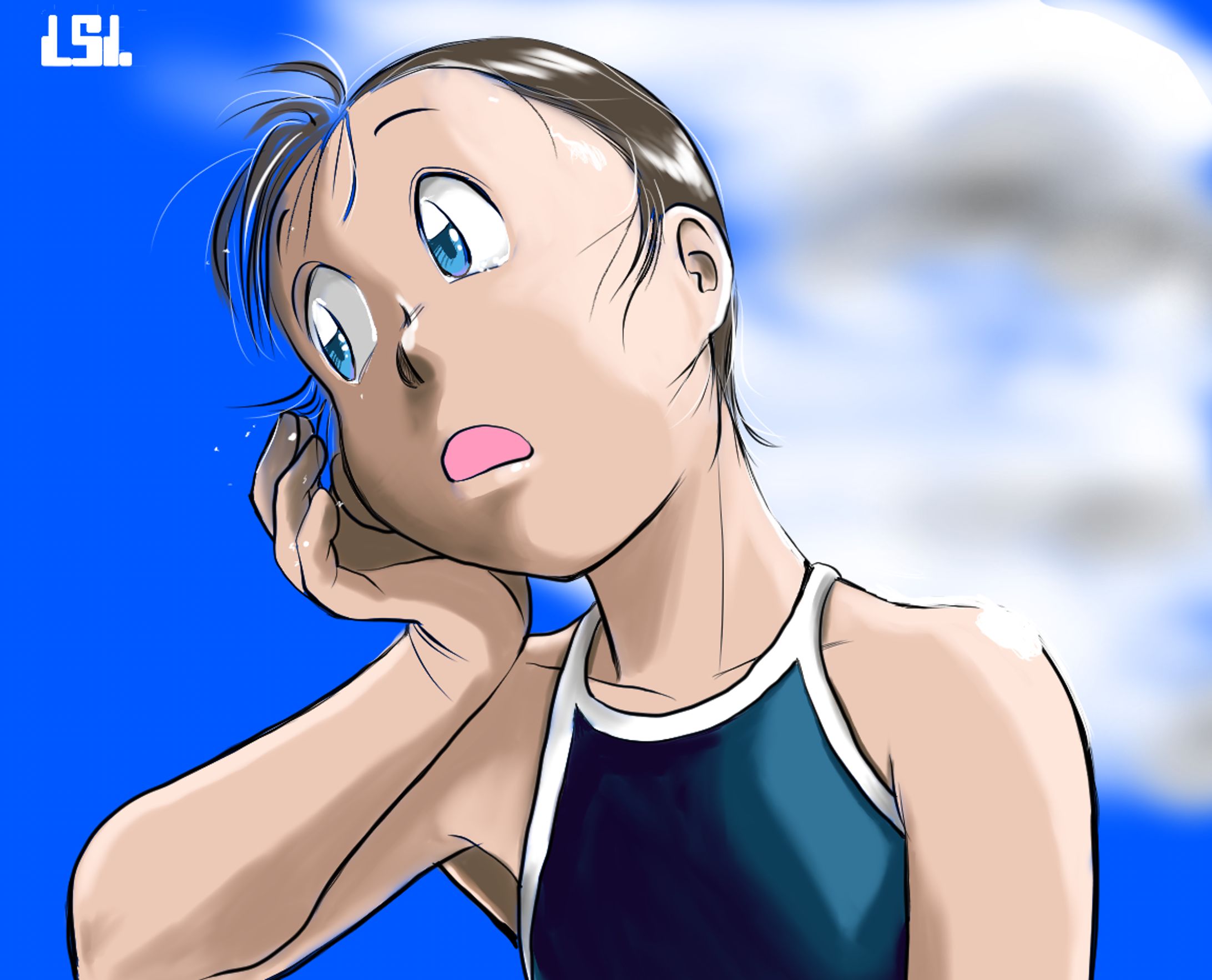 なかなか出ない水抜き中。-1