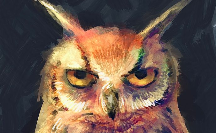 ミミズク習作