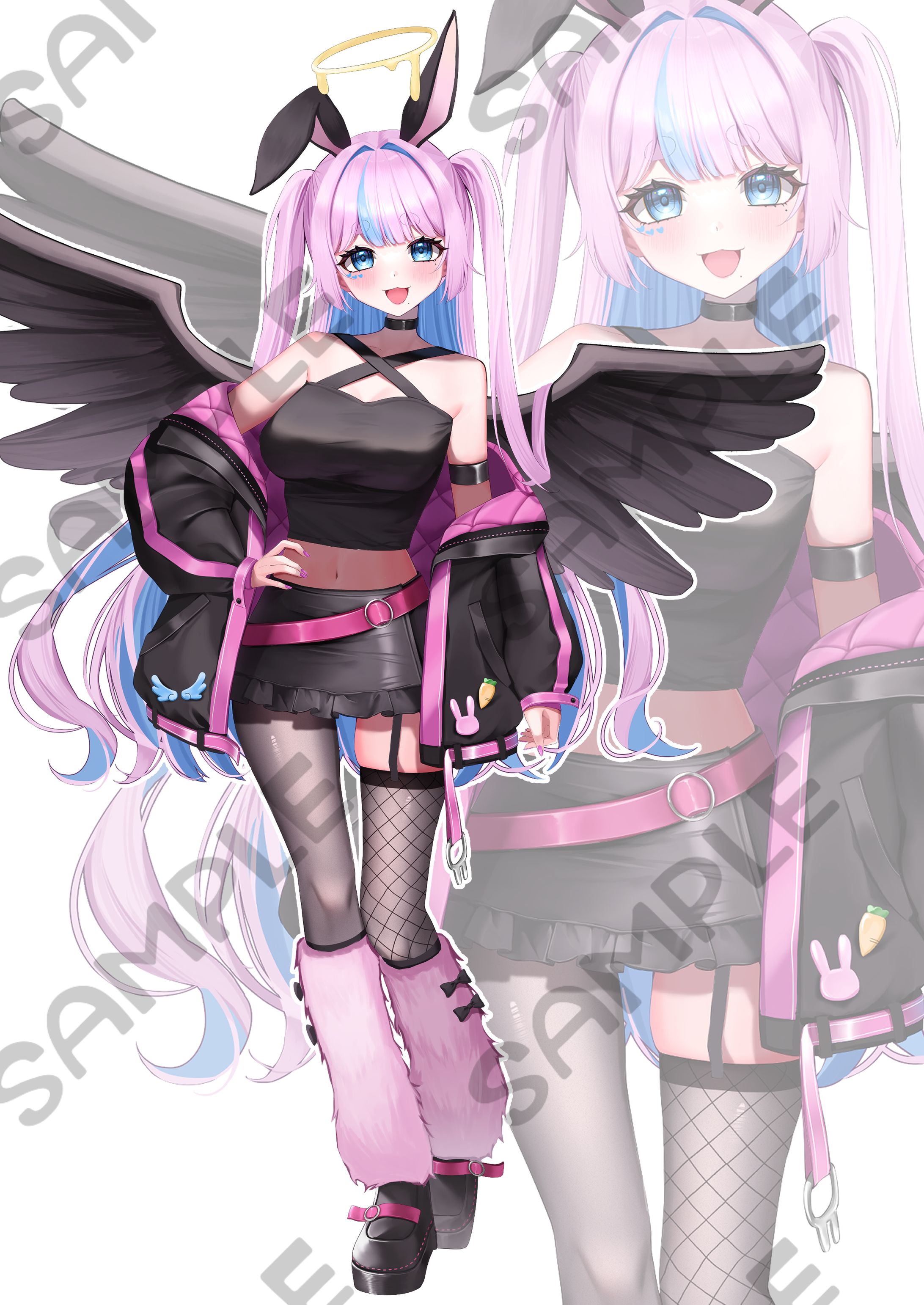 ライブナウV　兎羅あいす様｜キャラクターデザイン・IRIAM立ち絵-1