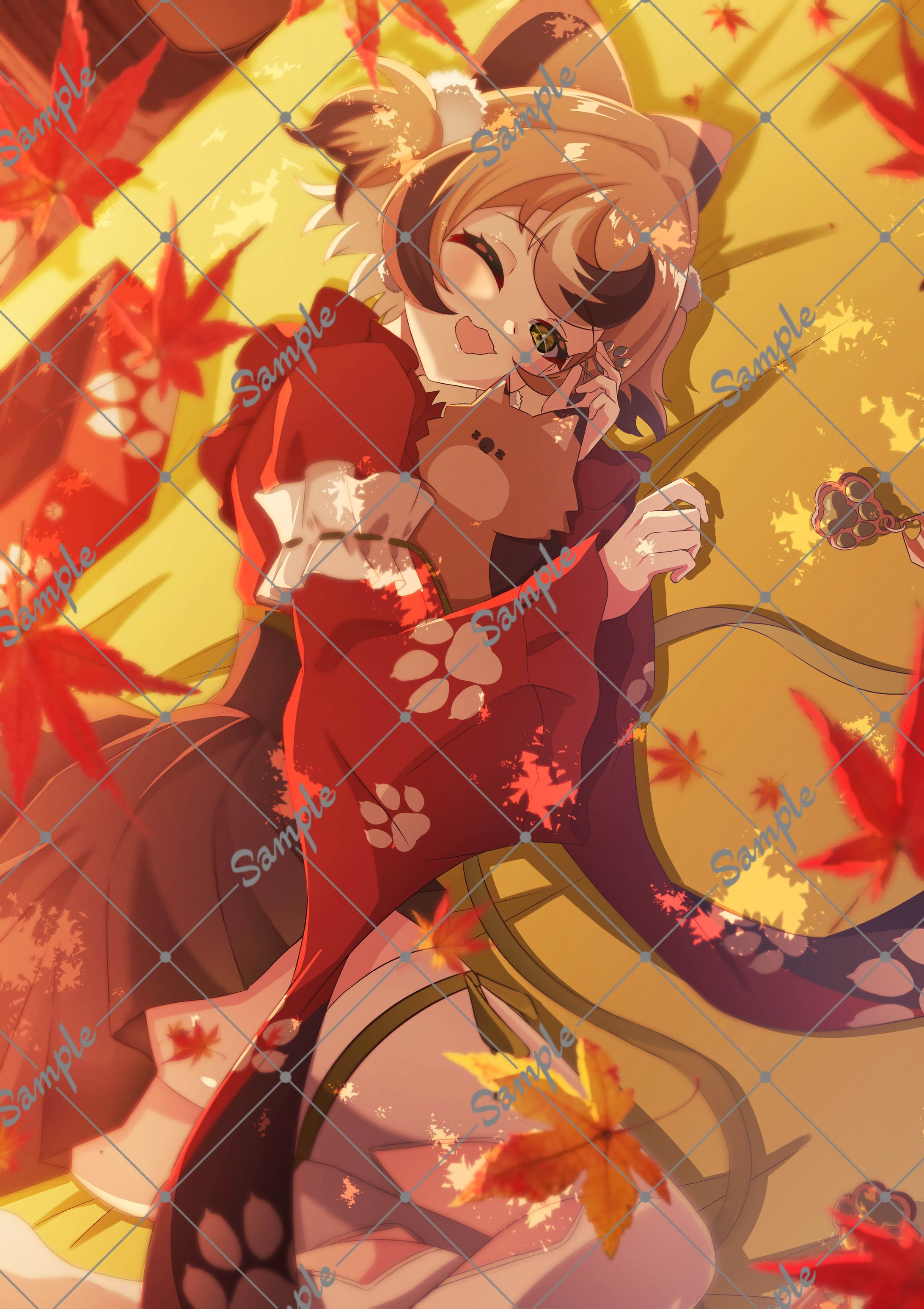 ゆきざきぷりん様　紅葉風景イラスト-1