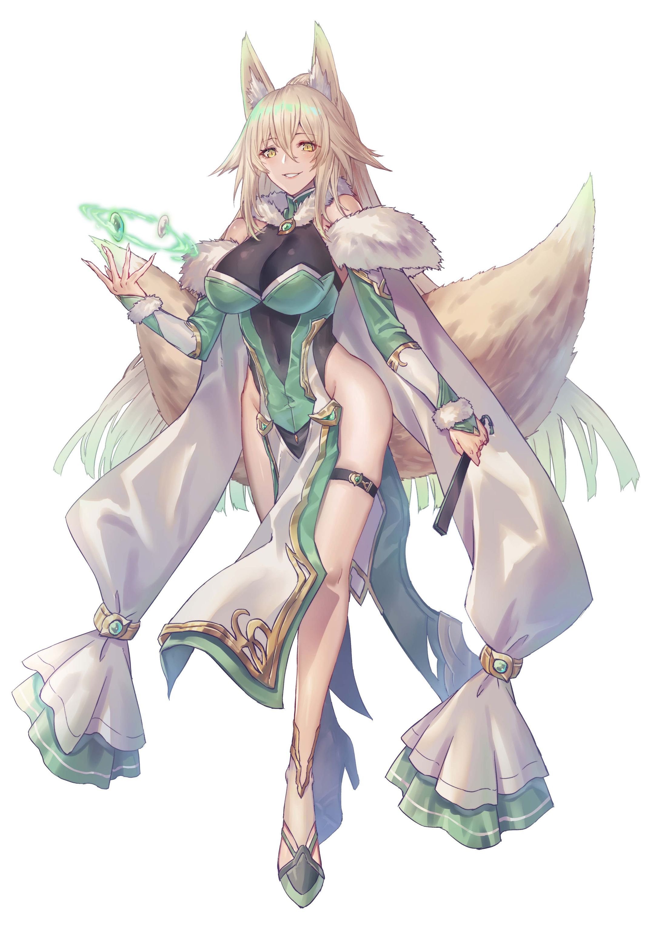 月影楼 オリジナルキャラクターイラスト立ち絵 三面図-1