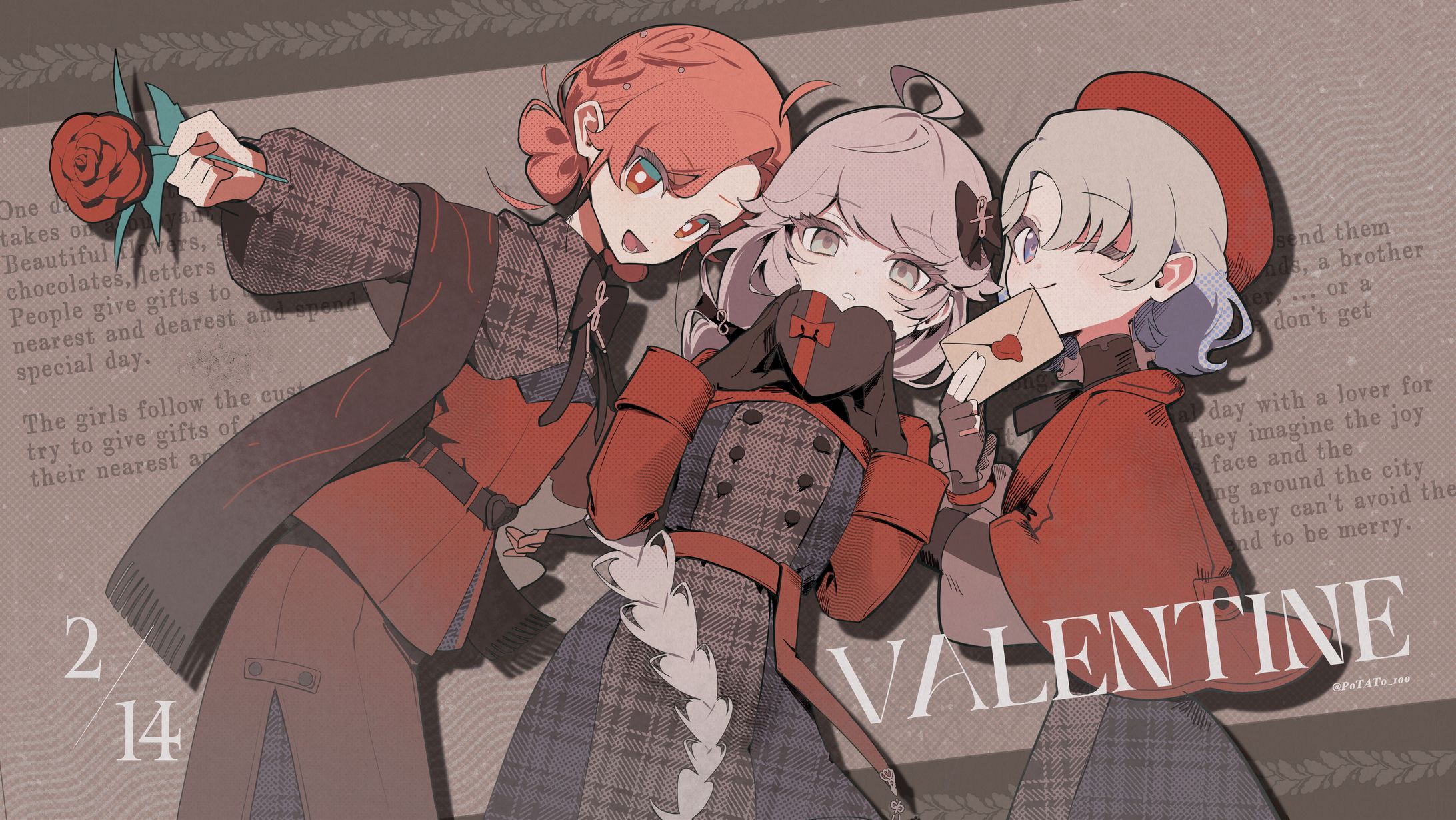 【イラスト】一次創作「月光の怪盗」イラスト③-1