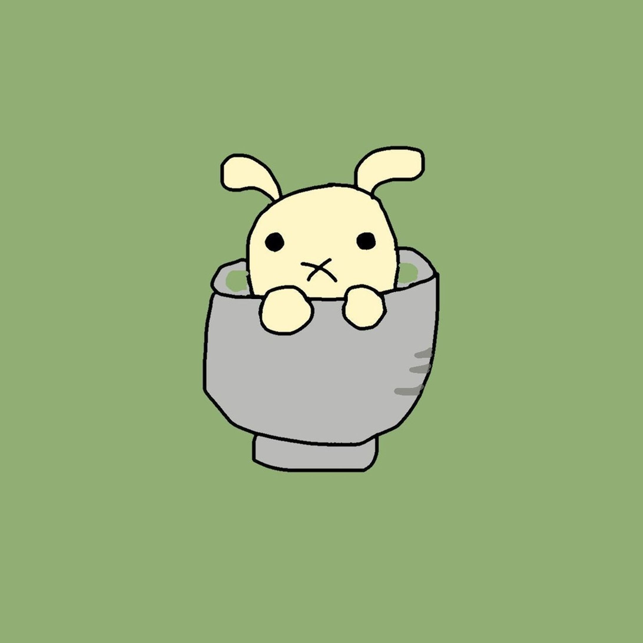 お茶うさぎ🍵🐰
@lapan_cha.official 
 #lapan_cha #nftart-1