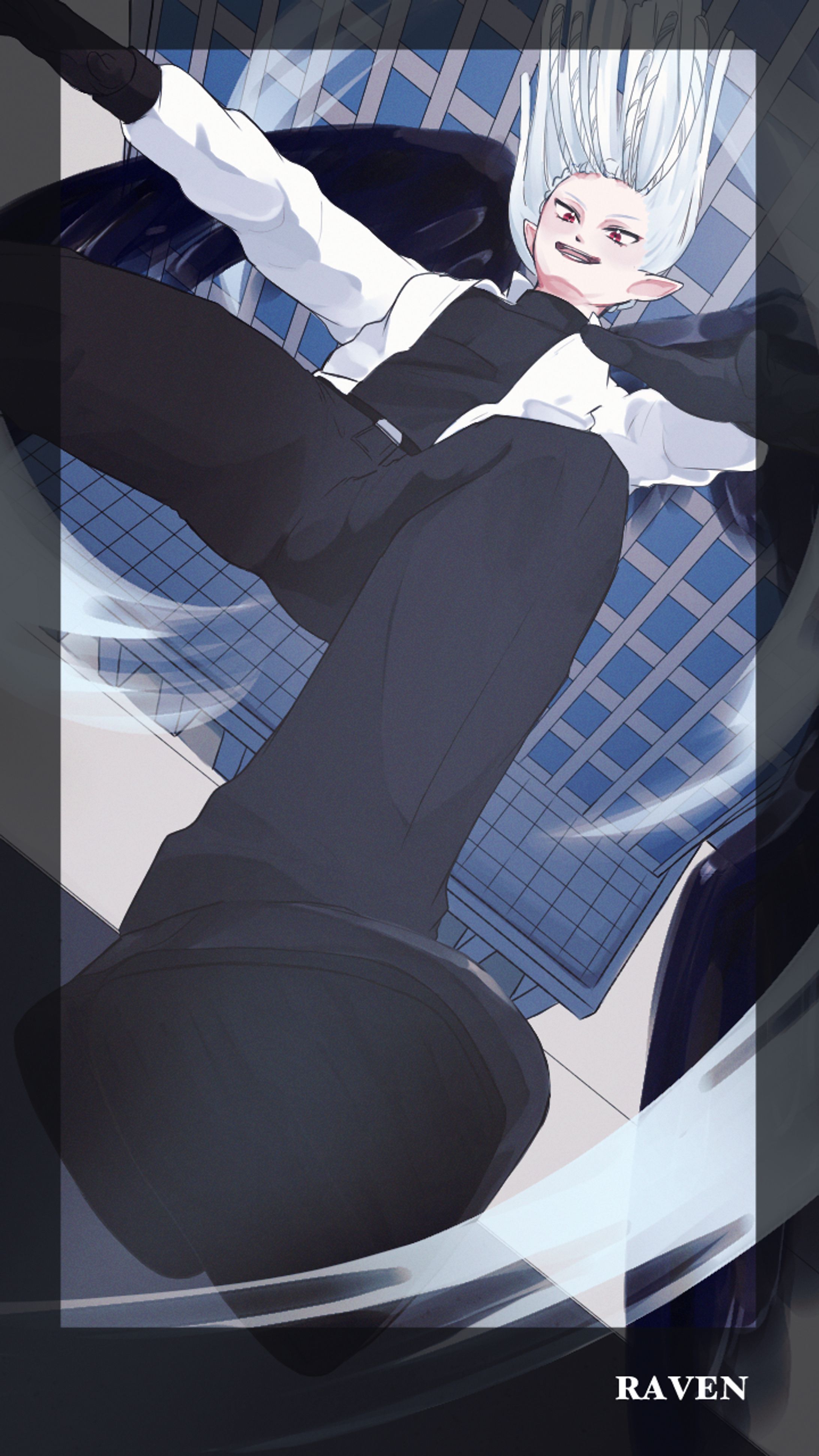 2次創作(Vtuber)背景有りイラスト-1