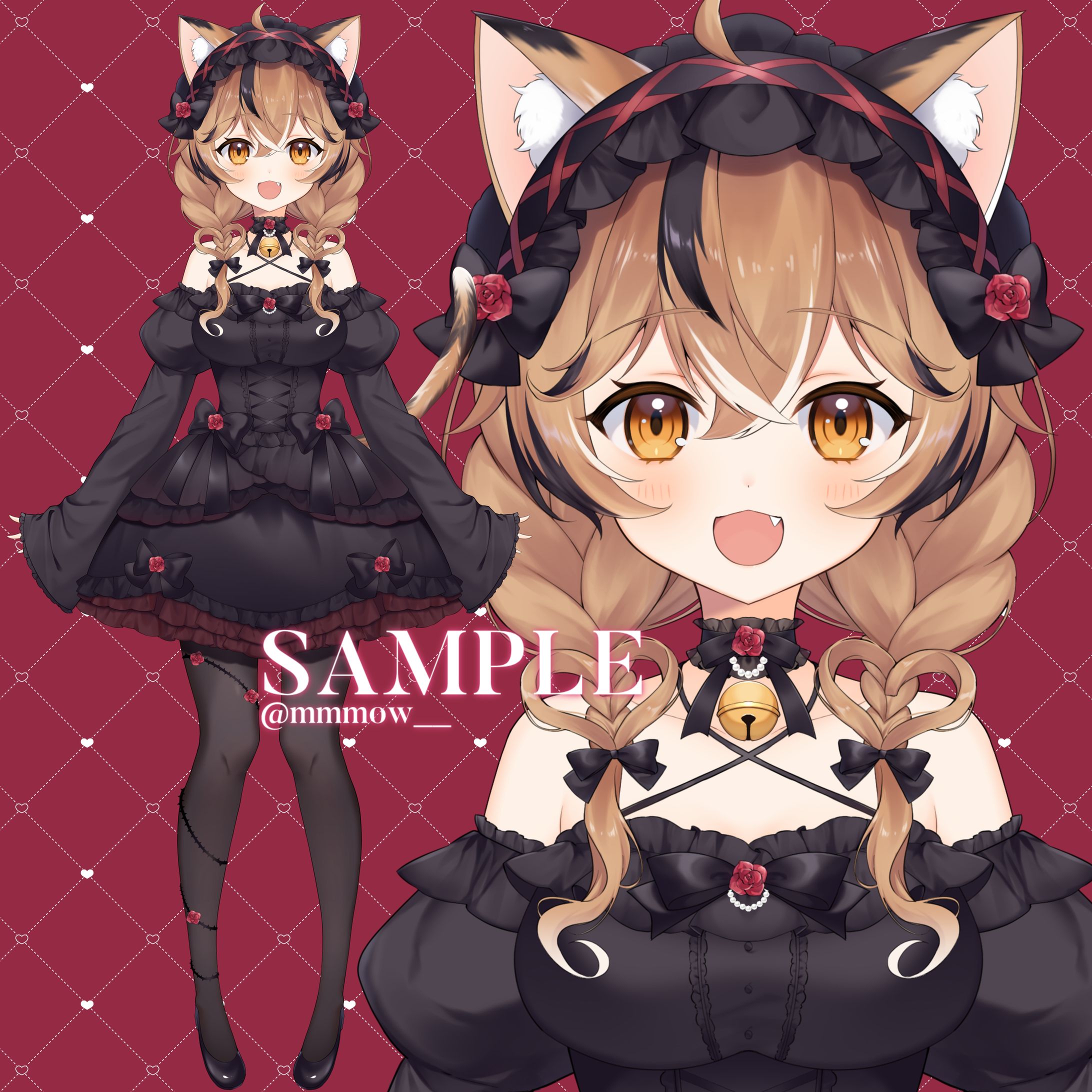 みけみぃ様/Live2Dモデル用イラスト-1