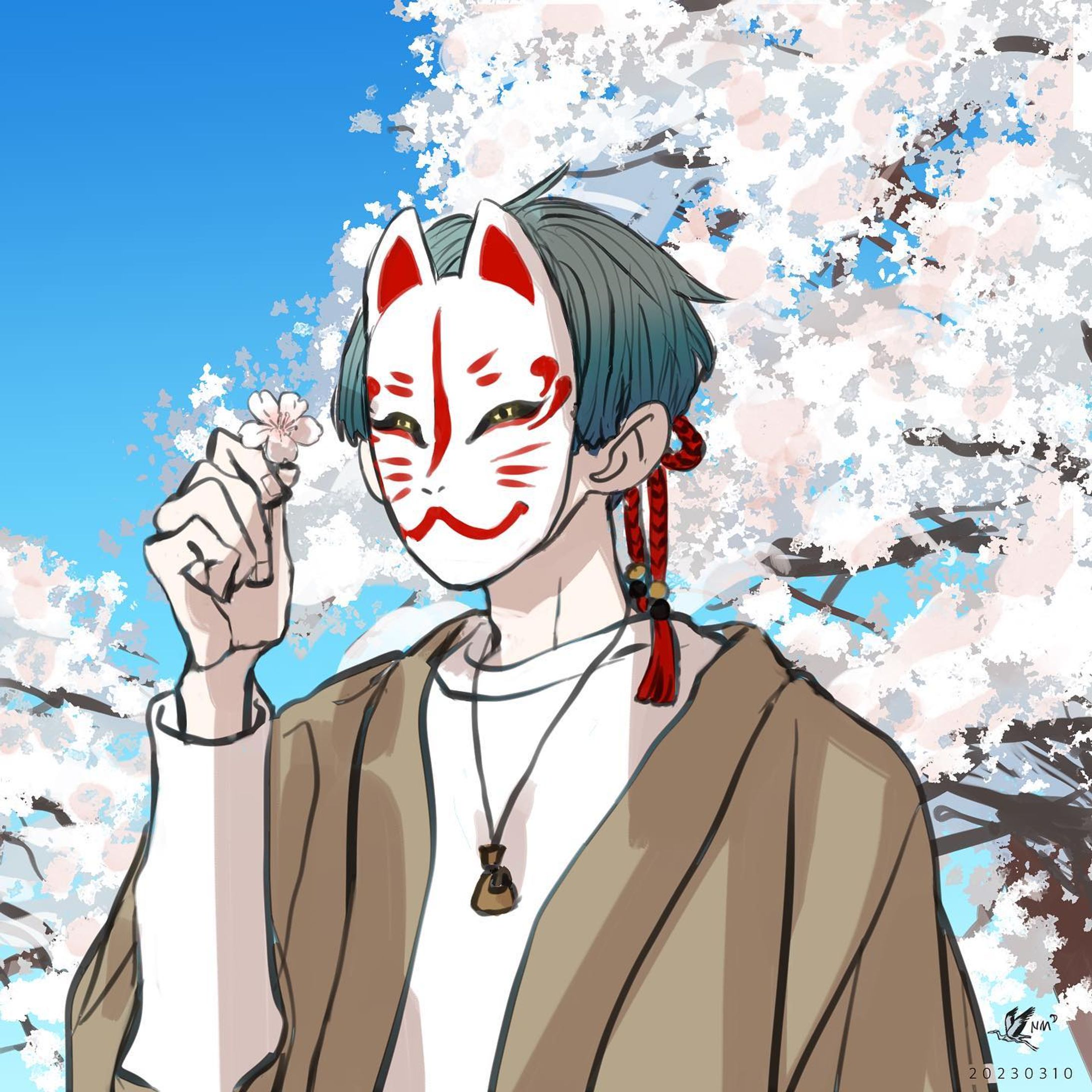 春が来た。
、
。
そんな暖かさです。
私のいる場所ではまだ桜は咲いてませんが、そろそろ咲くのかな。
春ですねえ。

#絵 #イラスト #創作イラスト #漫画絵 #落書き #春 #狐面 #illustration #digitalart #digitalillustration #digitaldrawing #drawing #doodle #spring #originalcharacter-1